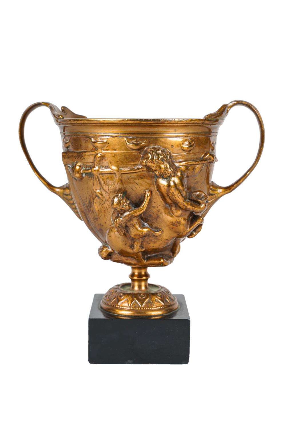 GILT-BRONZE CHALICEdecorated with centaurs