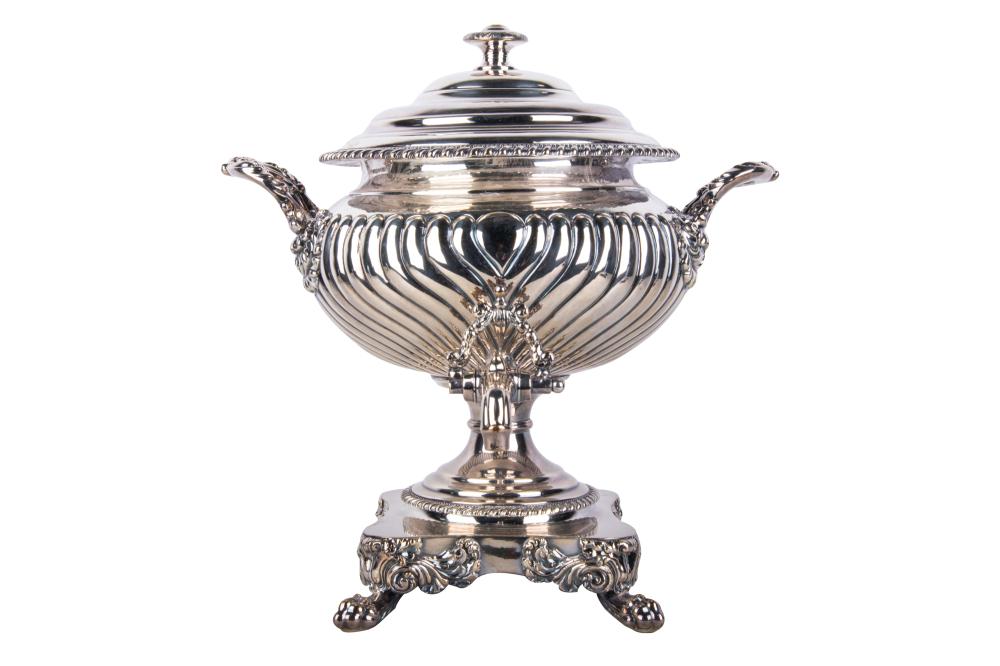 SILVERPLATED SAMOVAR16 inches high Condition: