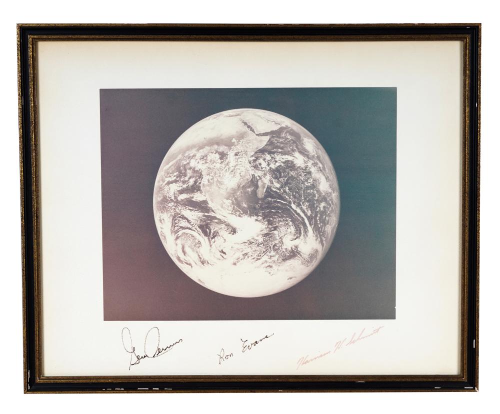 APOLLO 17 PHOTOGRAPHsigned by Gene