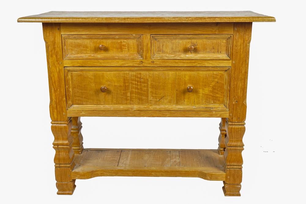 RUSTIC BLEACHED OAK SIDE CABINETwith