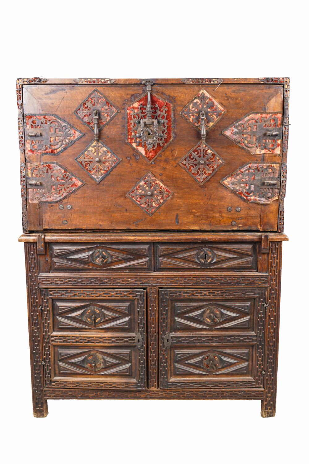 SPANISH VARGUENO CABINET ON STANDin 3369f1