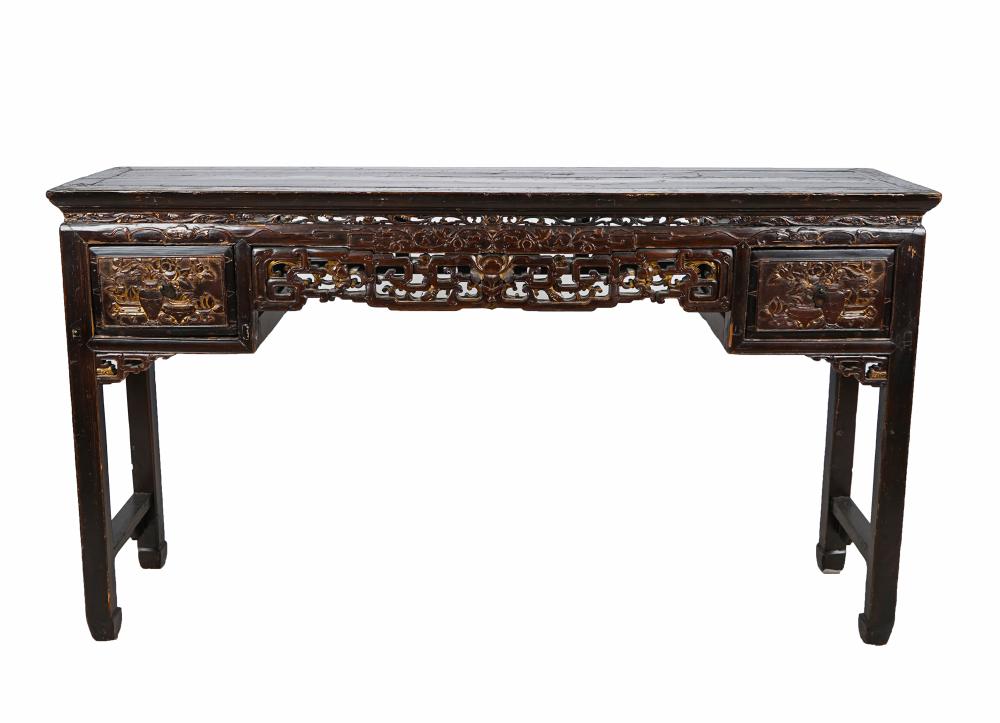 CHINESE CARVED WOOD ALTAR TABLECondition  336a12