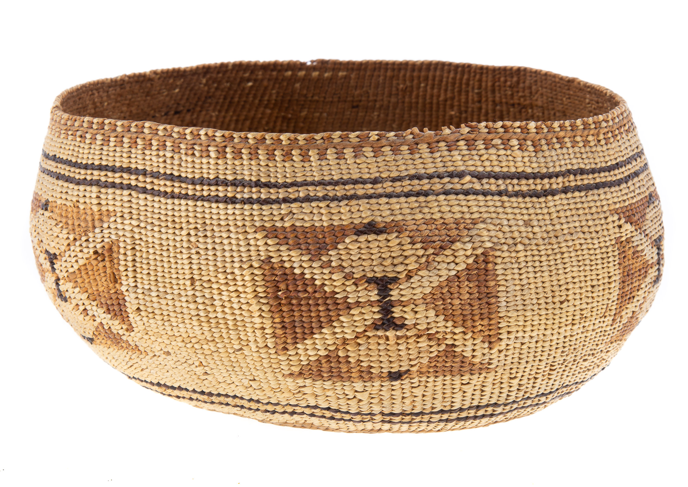 MAKAH CEDAR & GRASS BASKET Northwest