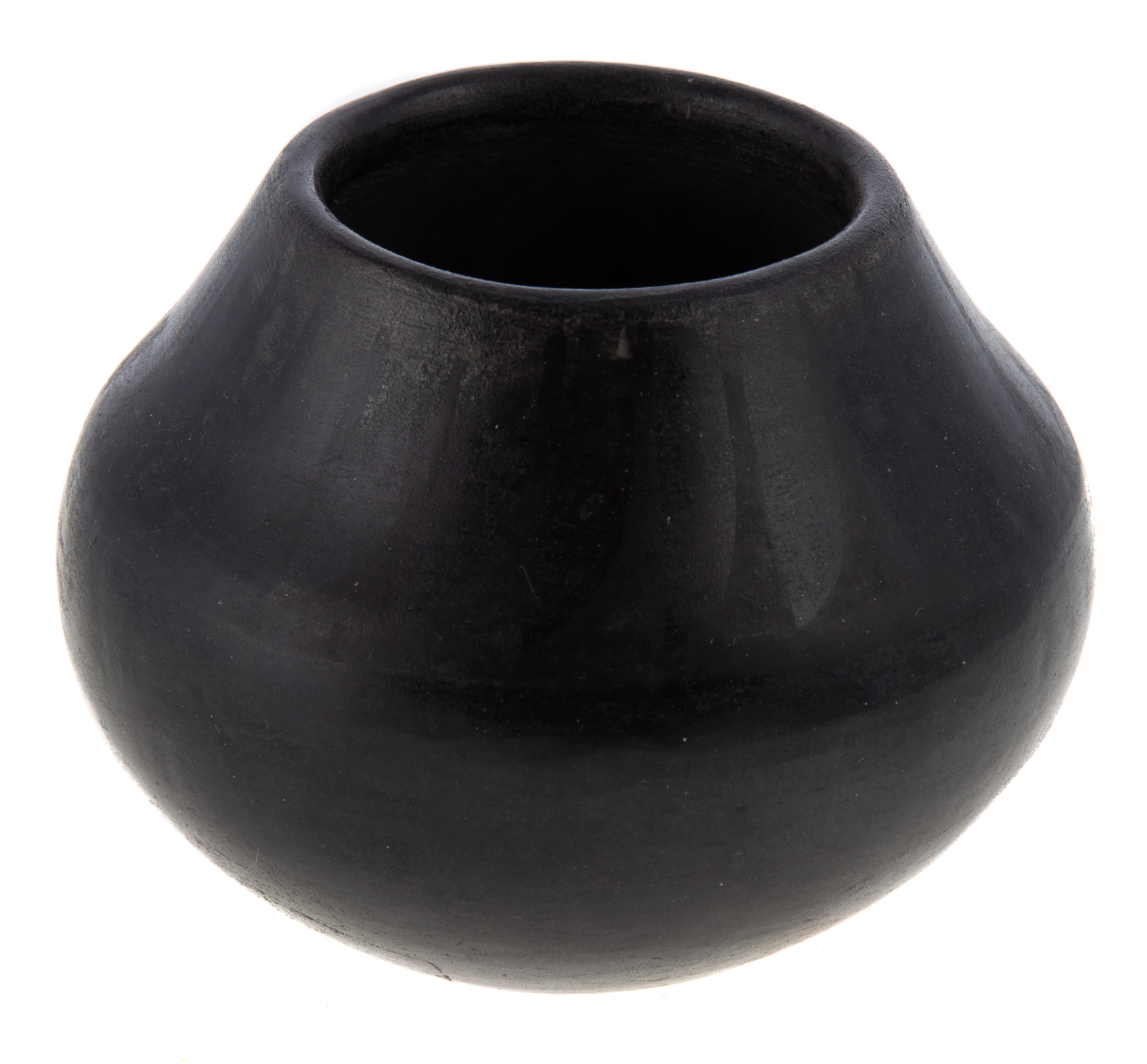 SAN ILDEFONSO BLACK EARTHENWARE JAR