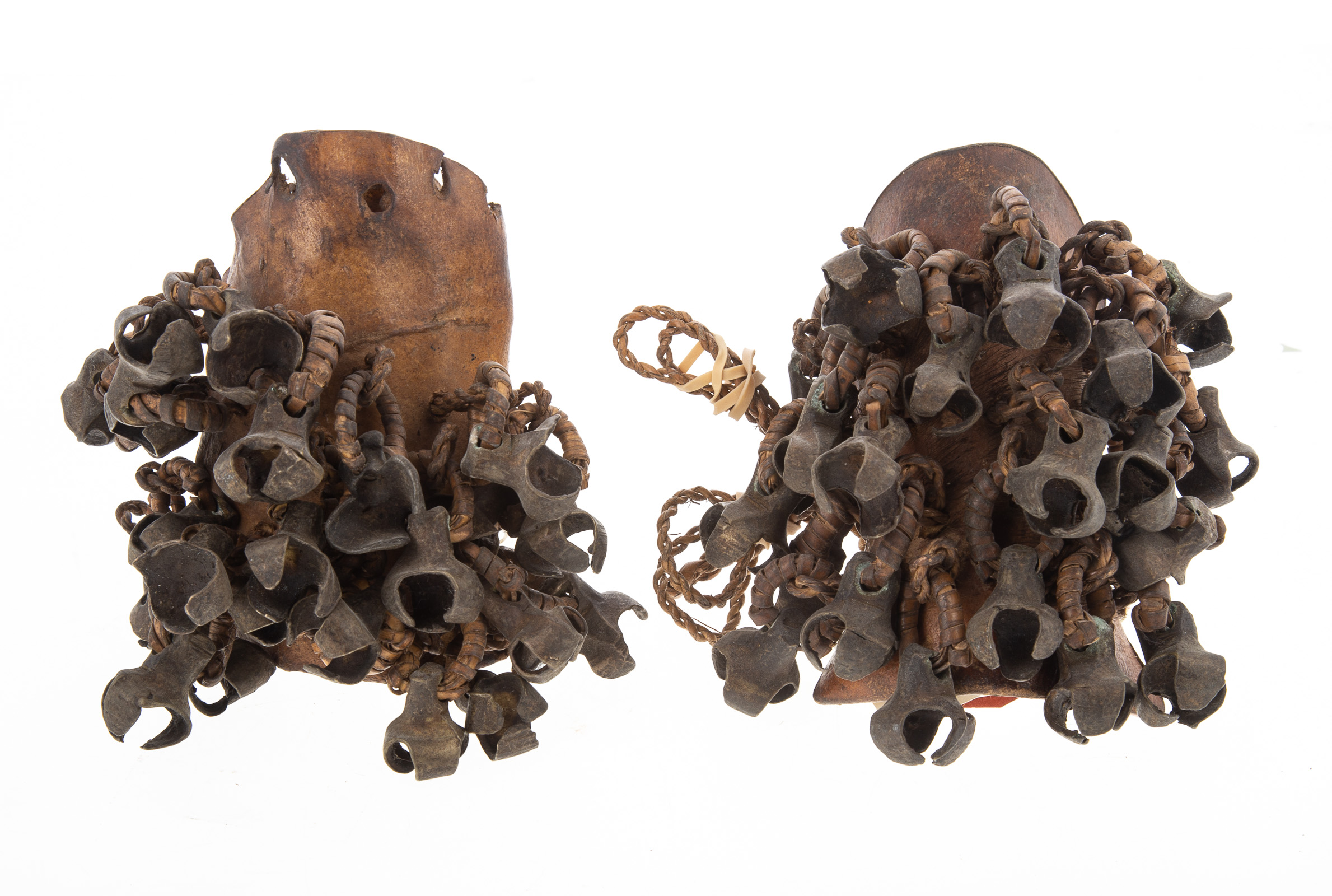 A PAIR OF INDONESIAN BELLED ANKLETS 336aa5