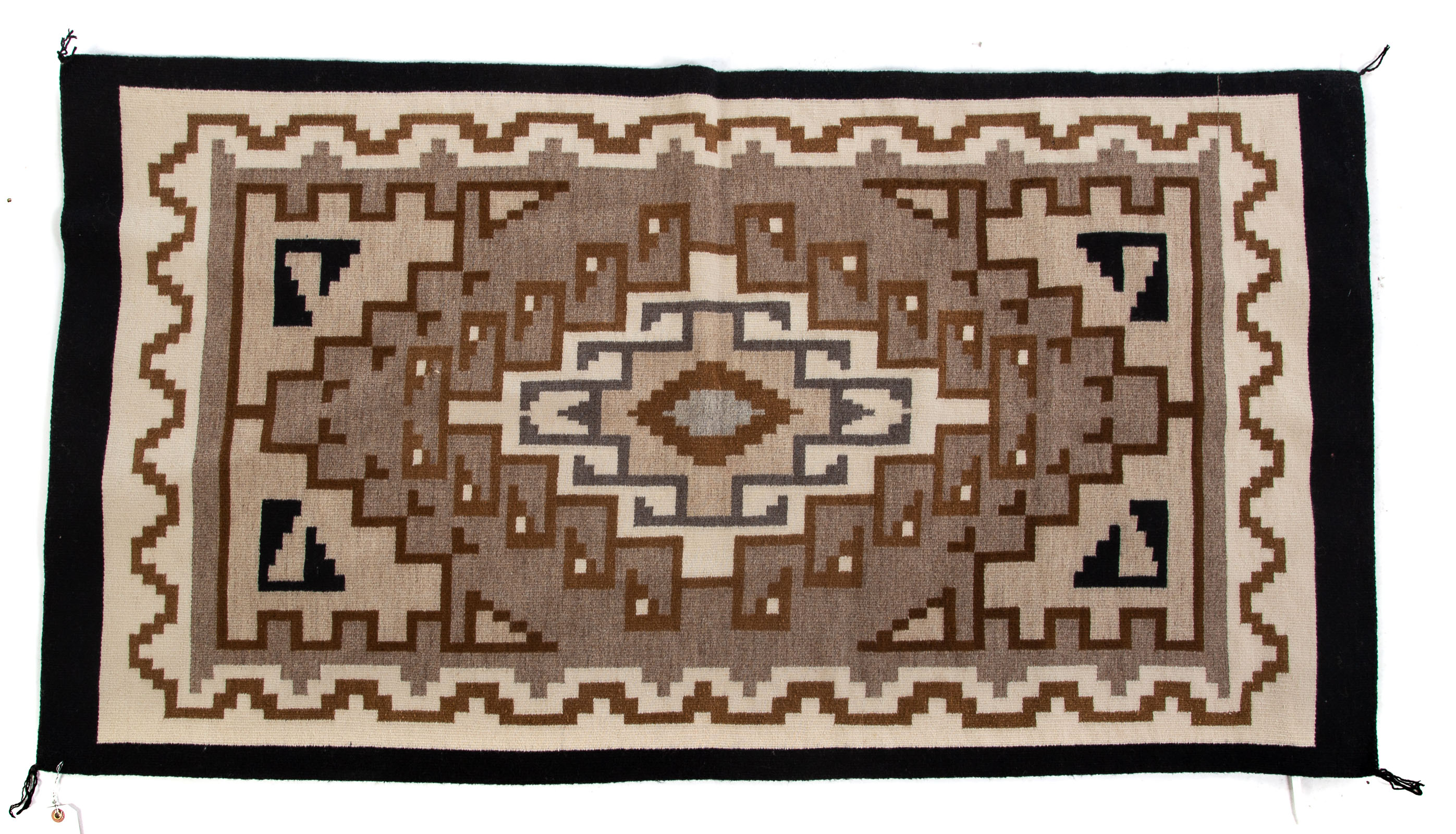 TWO GRAY HILLS STYLE NAVAJO BLANKET 336a9f