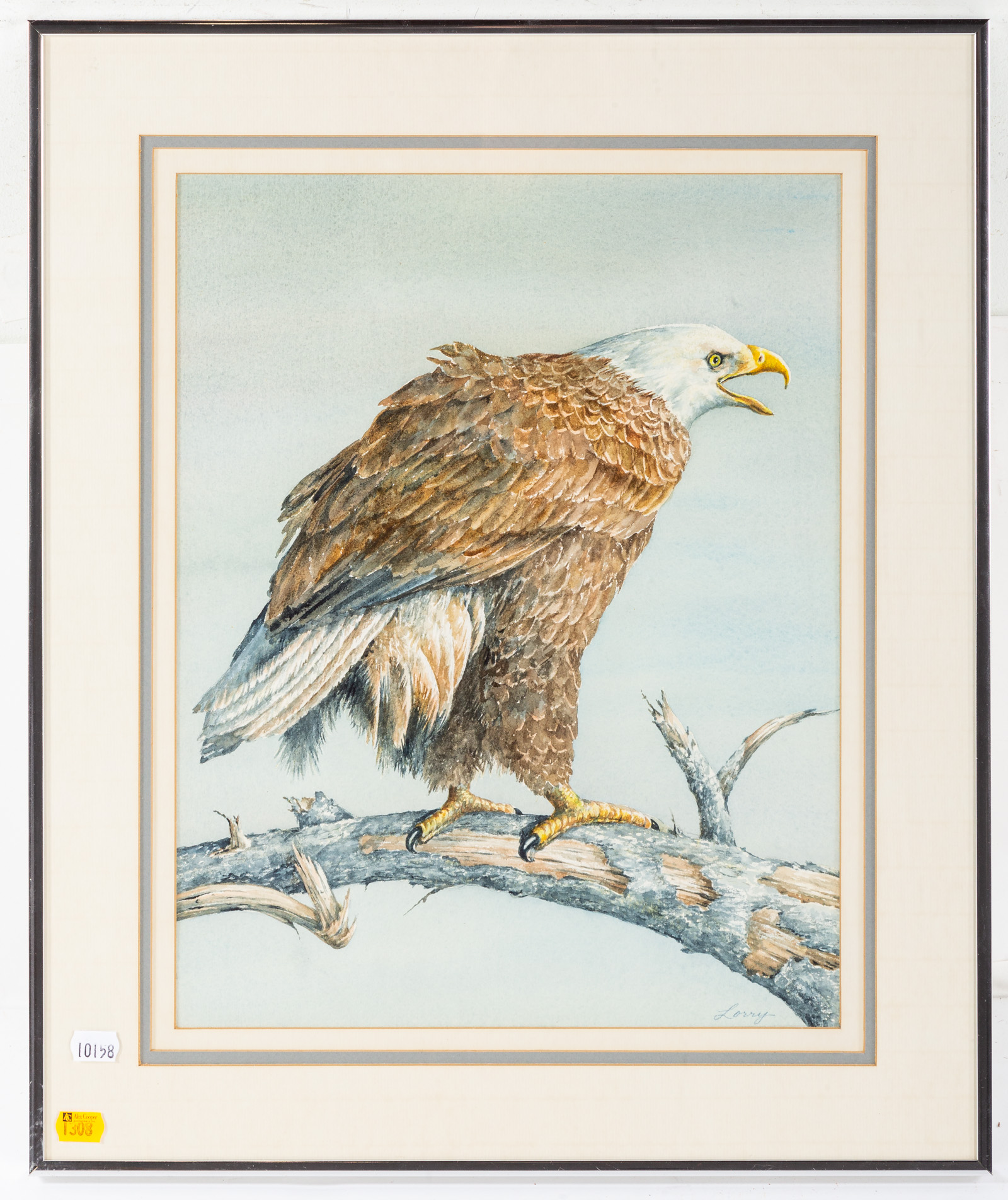 LORRY COCHRAN BALD EAGLE WATERCOLOR 336abe