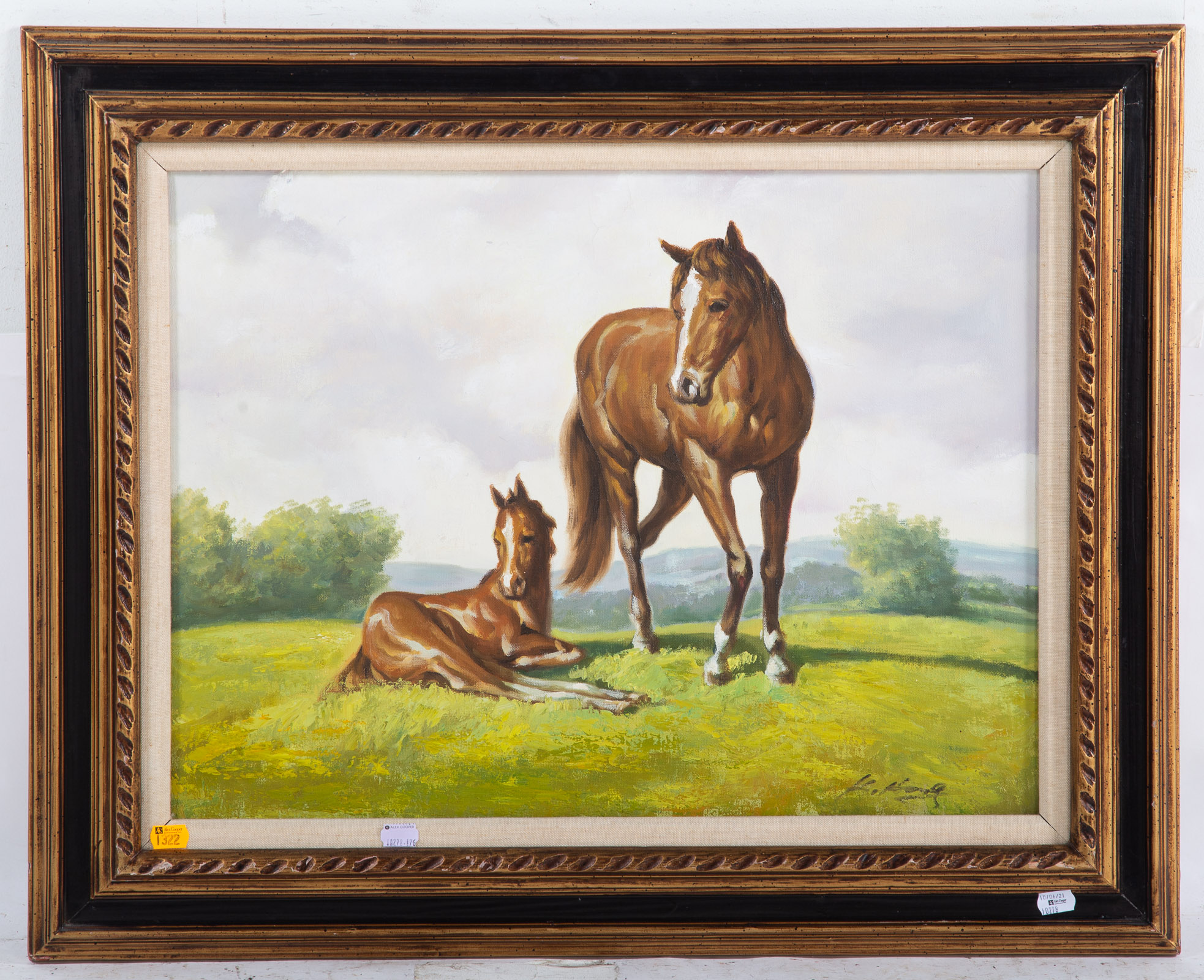 ARTIST UNKNOWN 20TH C HORSE AND 336acc