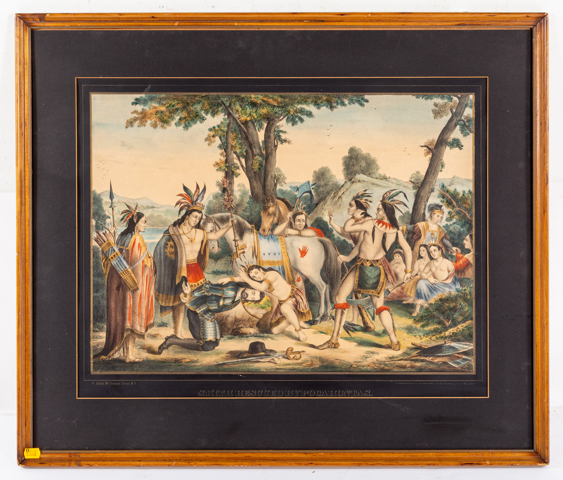 H. SCHULE. "SMITH RESCUED BY POCOHONTAS,"