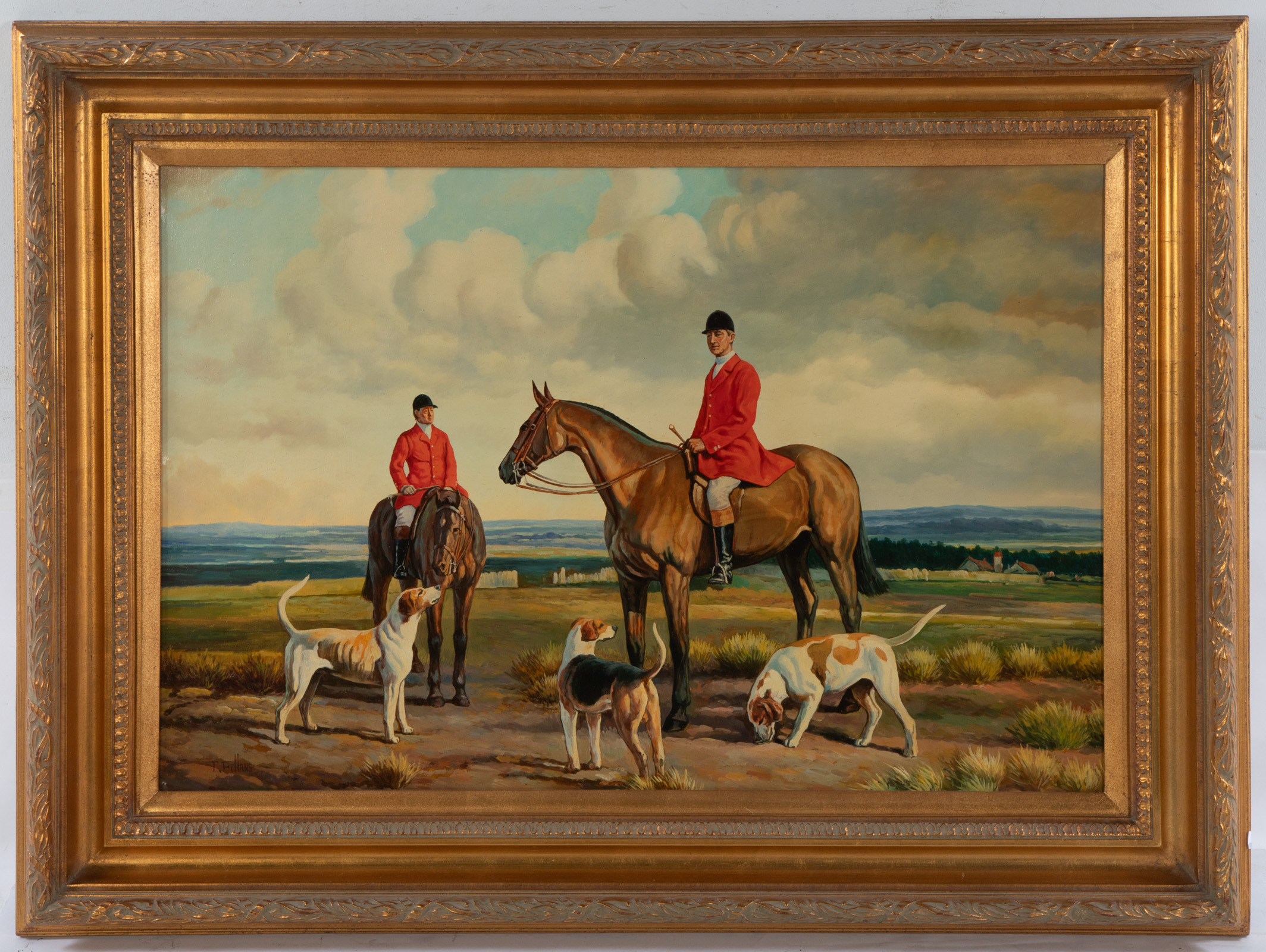 T. FILLANS. "FOX HUNTERS," OIL