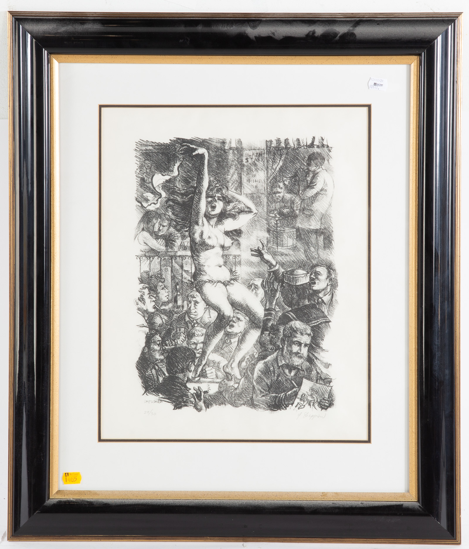 JOSEPH SHEPPARD BURLESQUE LITHOGRAPH 336b59