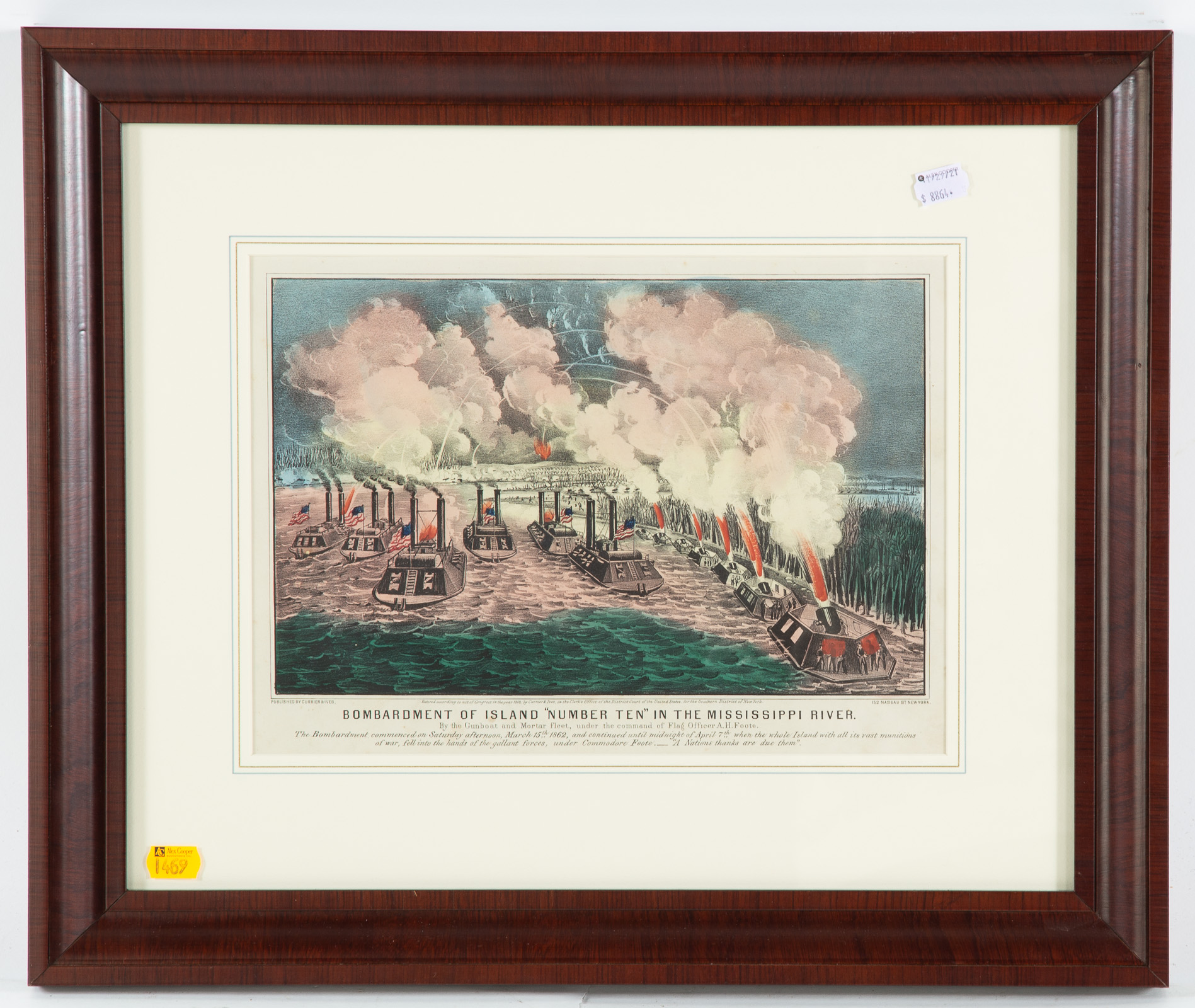 CURRIER & IVES. "BOMBARDMENT OF