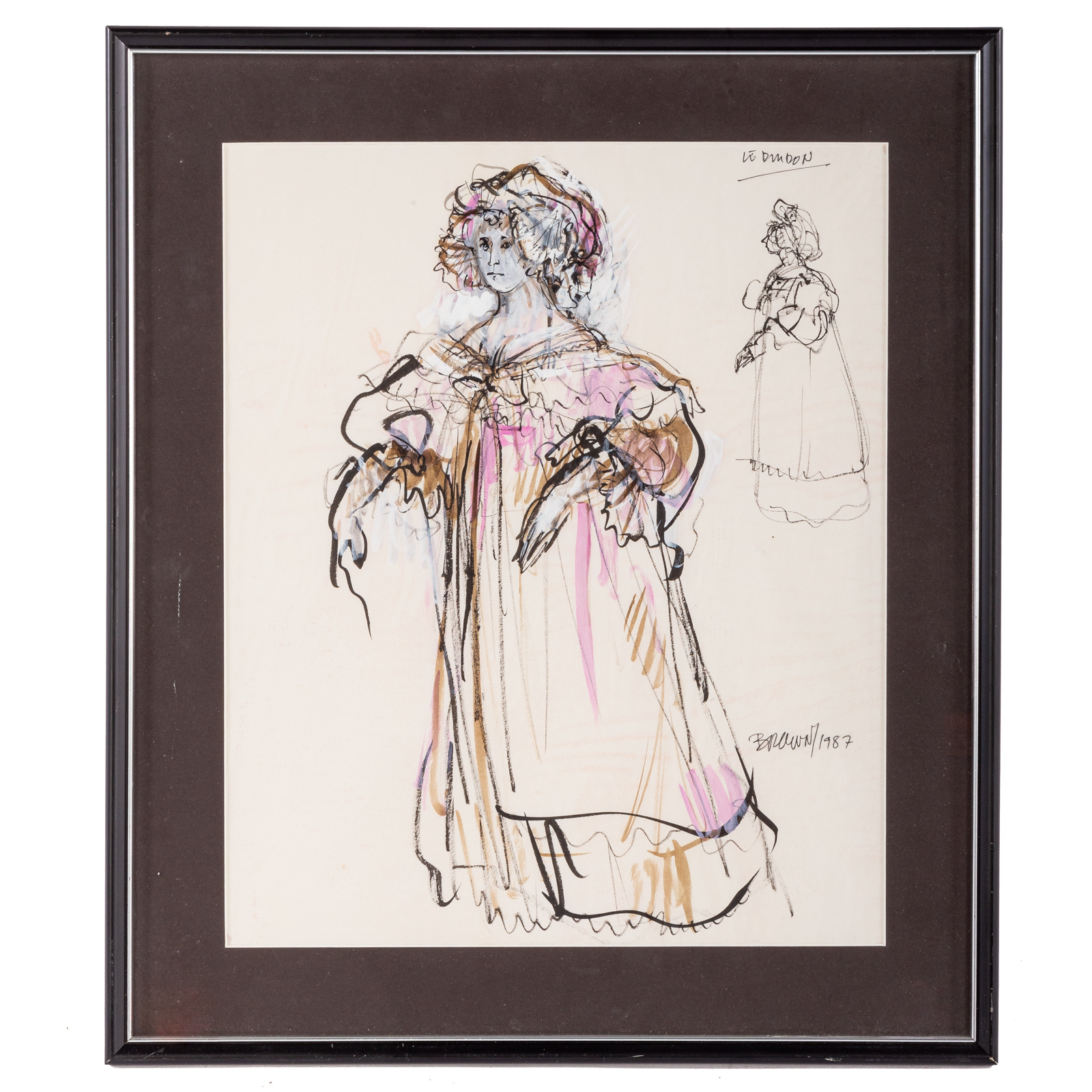 LEWIS BROWN. COSTUME DESIGN, INK