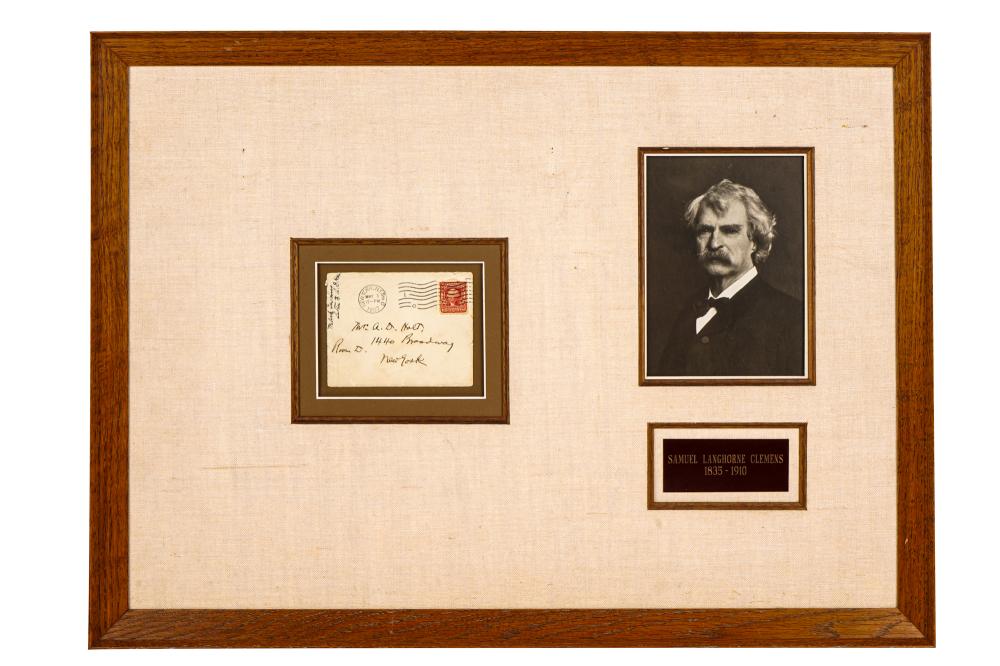 MARK TWAIN SIGNED ENVELOPEtogether 336be6