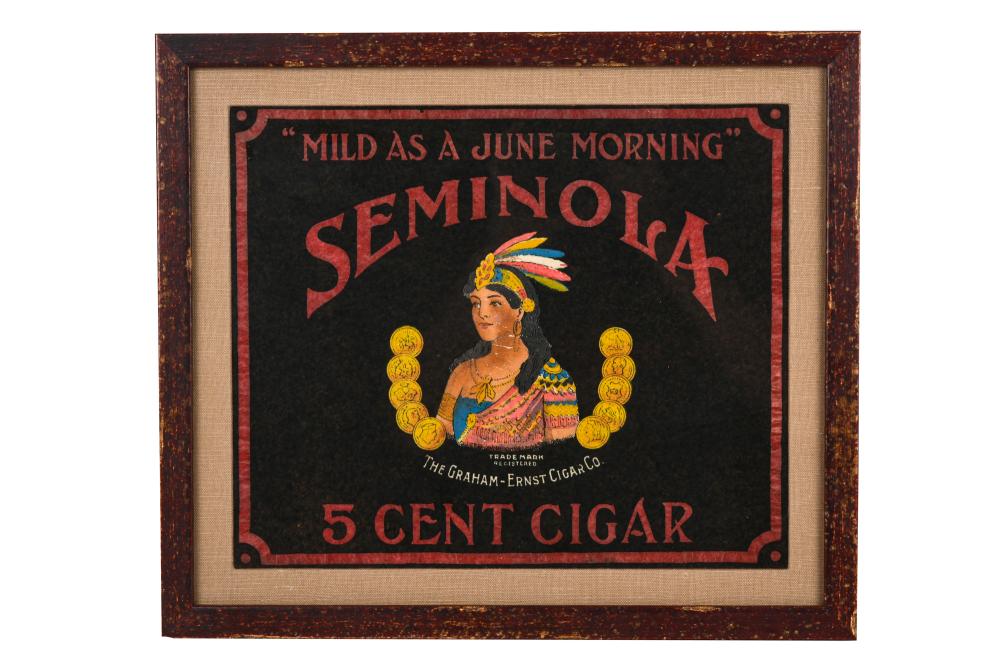 SEMINOLA 5 CENT CIGAR ADVERTISING 336bf6