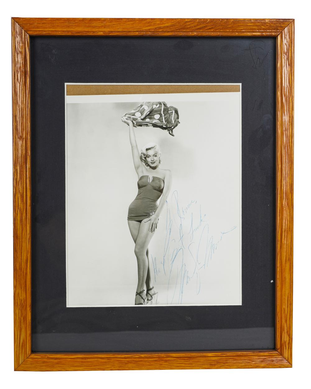 MARILYN MONROE: AUTOGRAPHED PHOTOGRAPHsigned