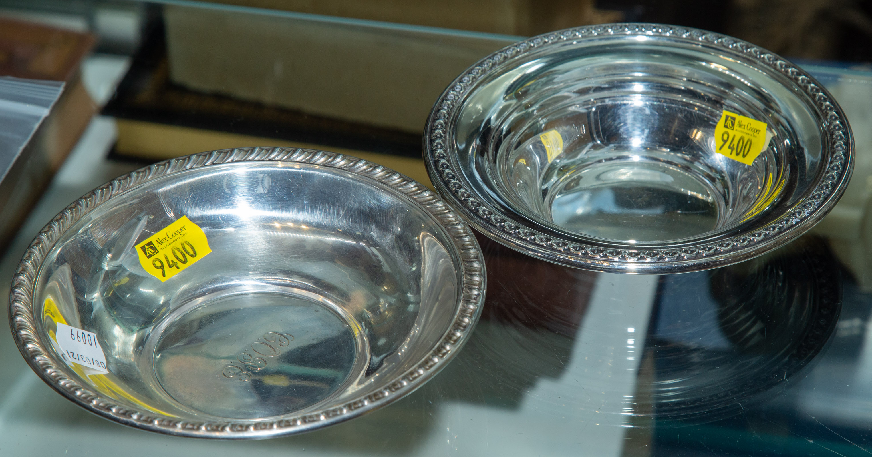 TWO STERLING SILVER BOWLS Including