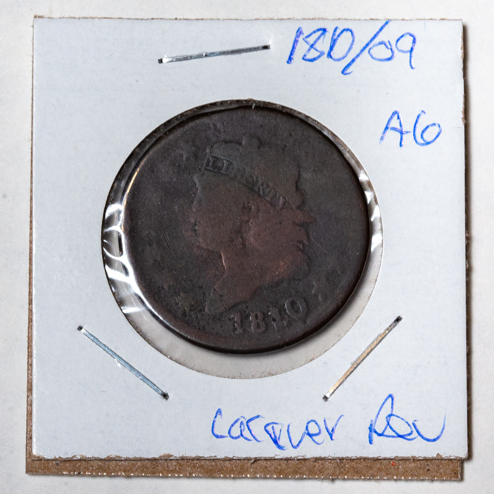 1810 09 CLASSIC HEAD LARGE CENT 33459e