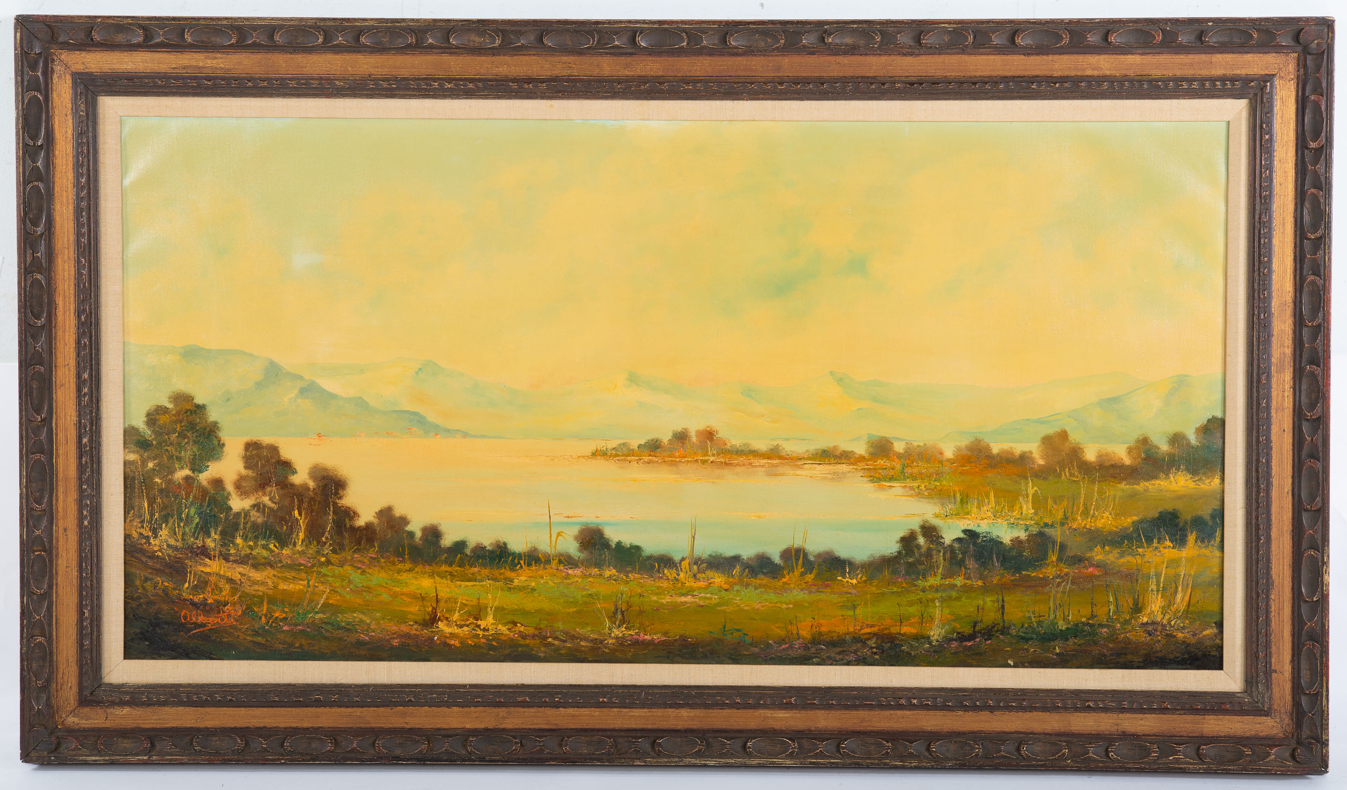 ALBERTI. EXTENSIVE LANDSCAPE, OIL