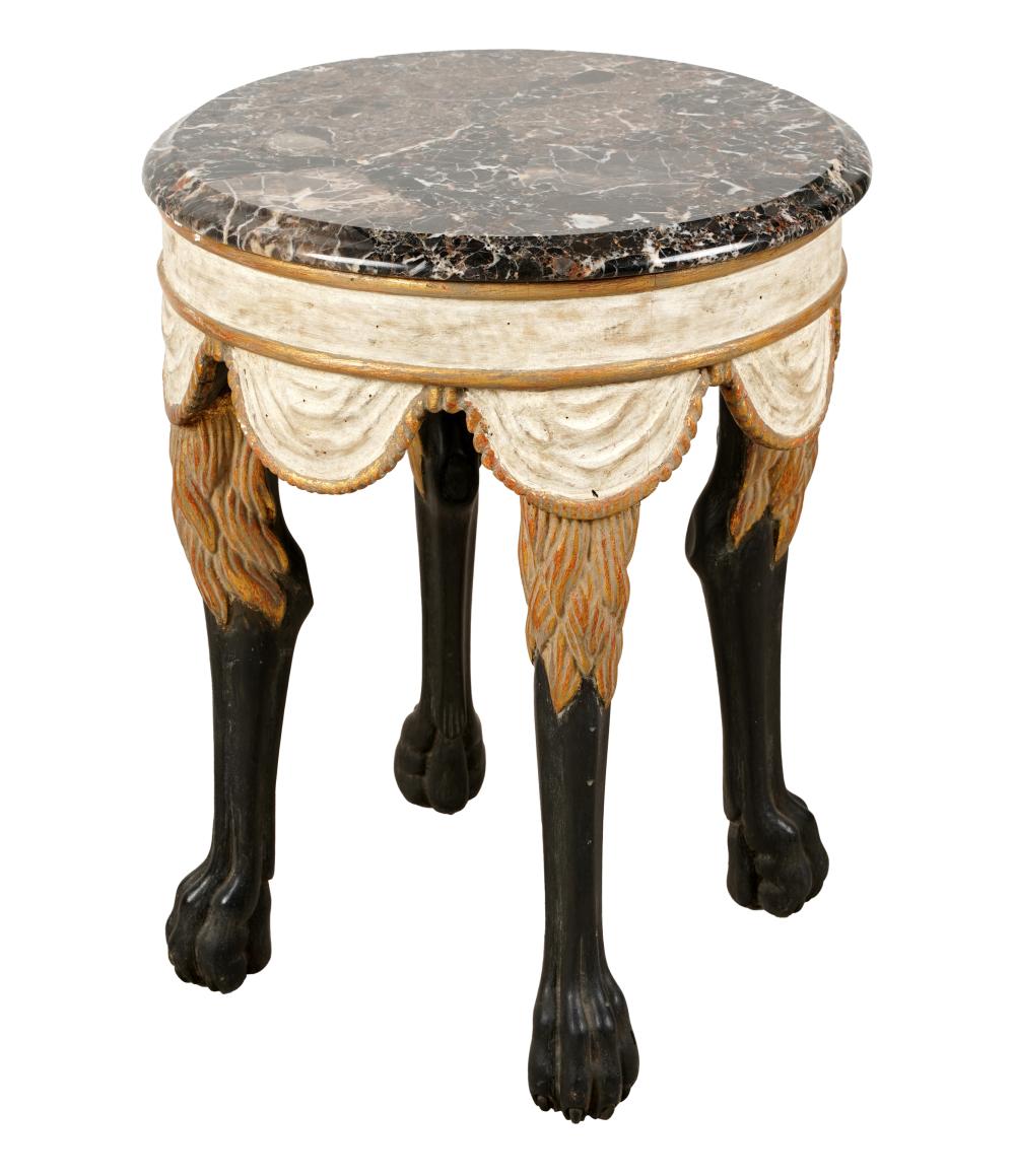 DENNIS LEEN CIRCULAR MARBLE TOP 33479e