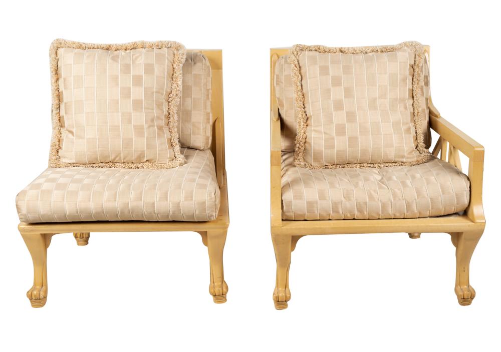 PAIR OF CONTEMPORARY BLONDE WOOD 3347d1