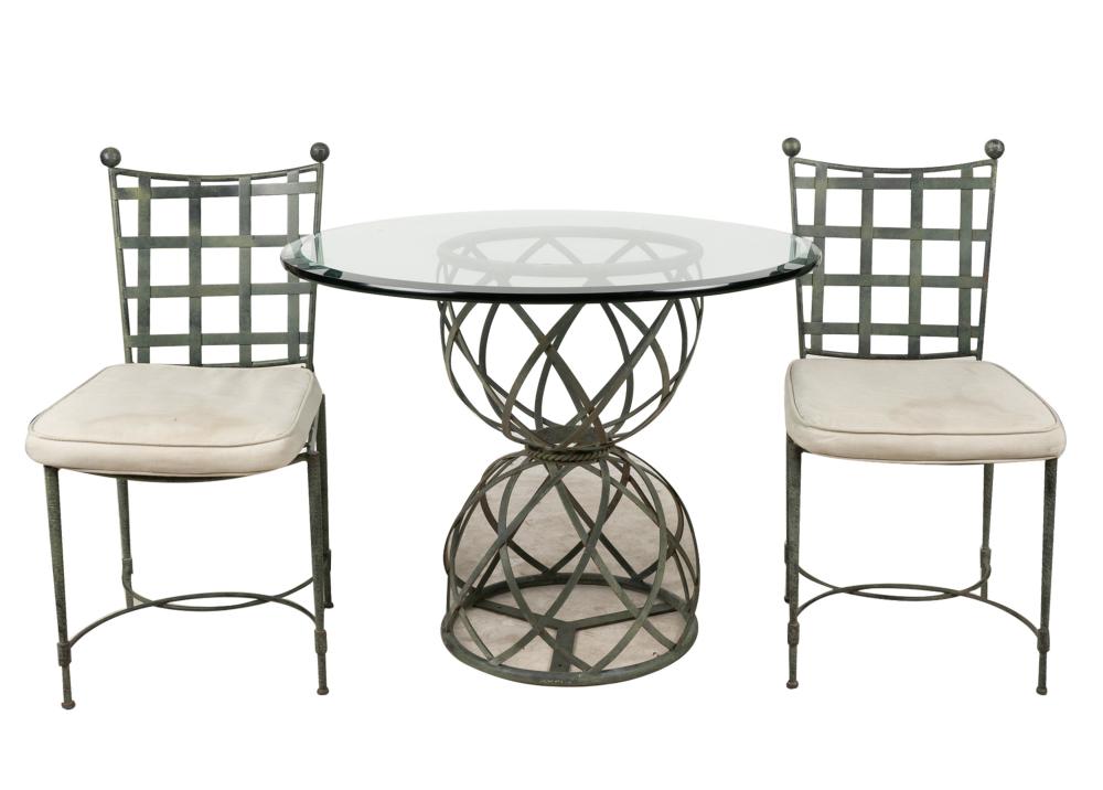 METAL PATIO DINING SETcomprising 3347ed