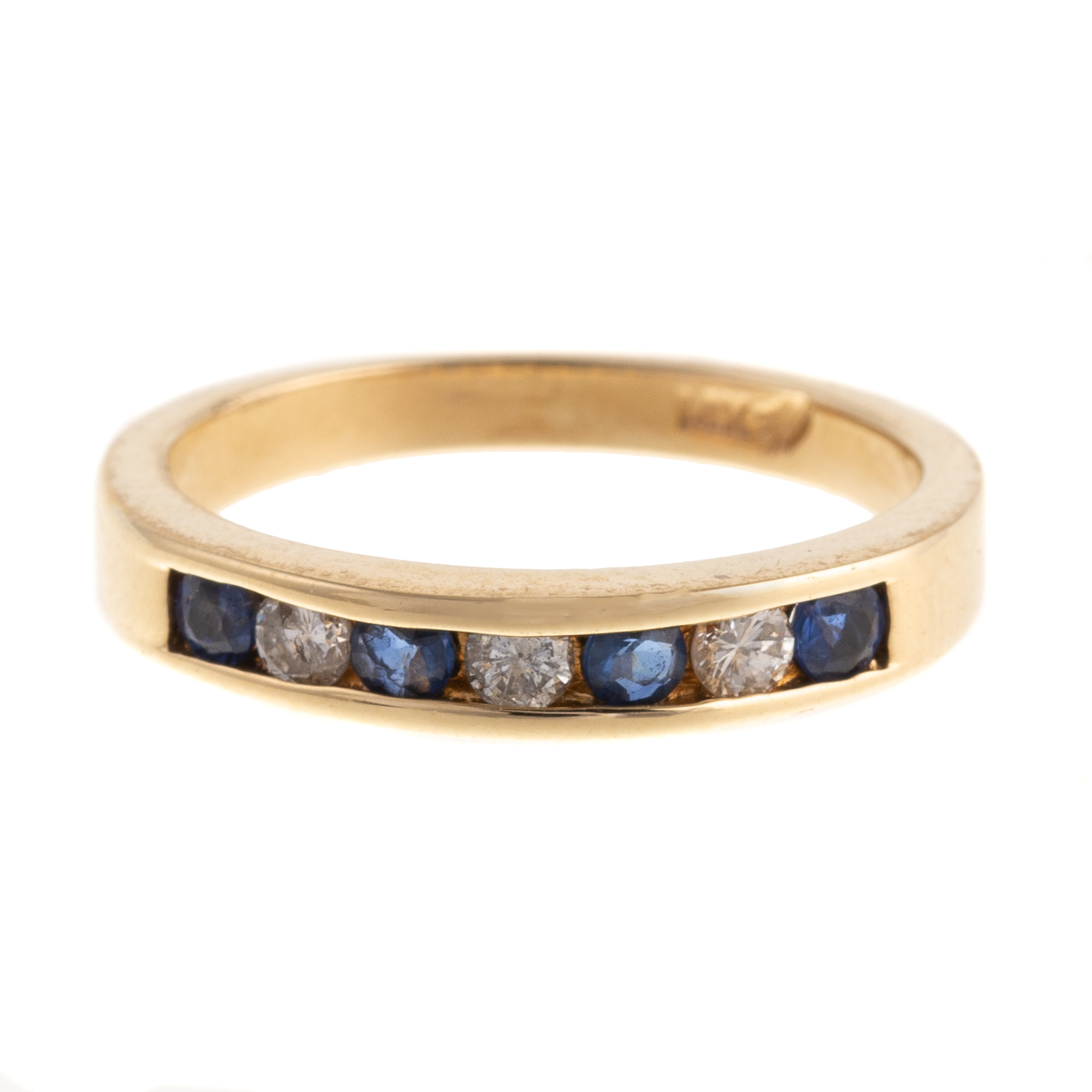 A SAPPHIRE DIAMOND CHANNEL SET 33481b