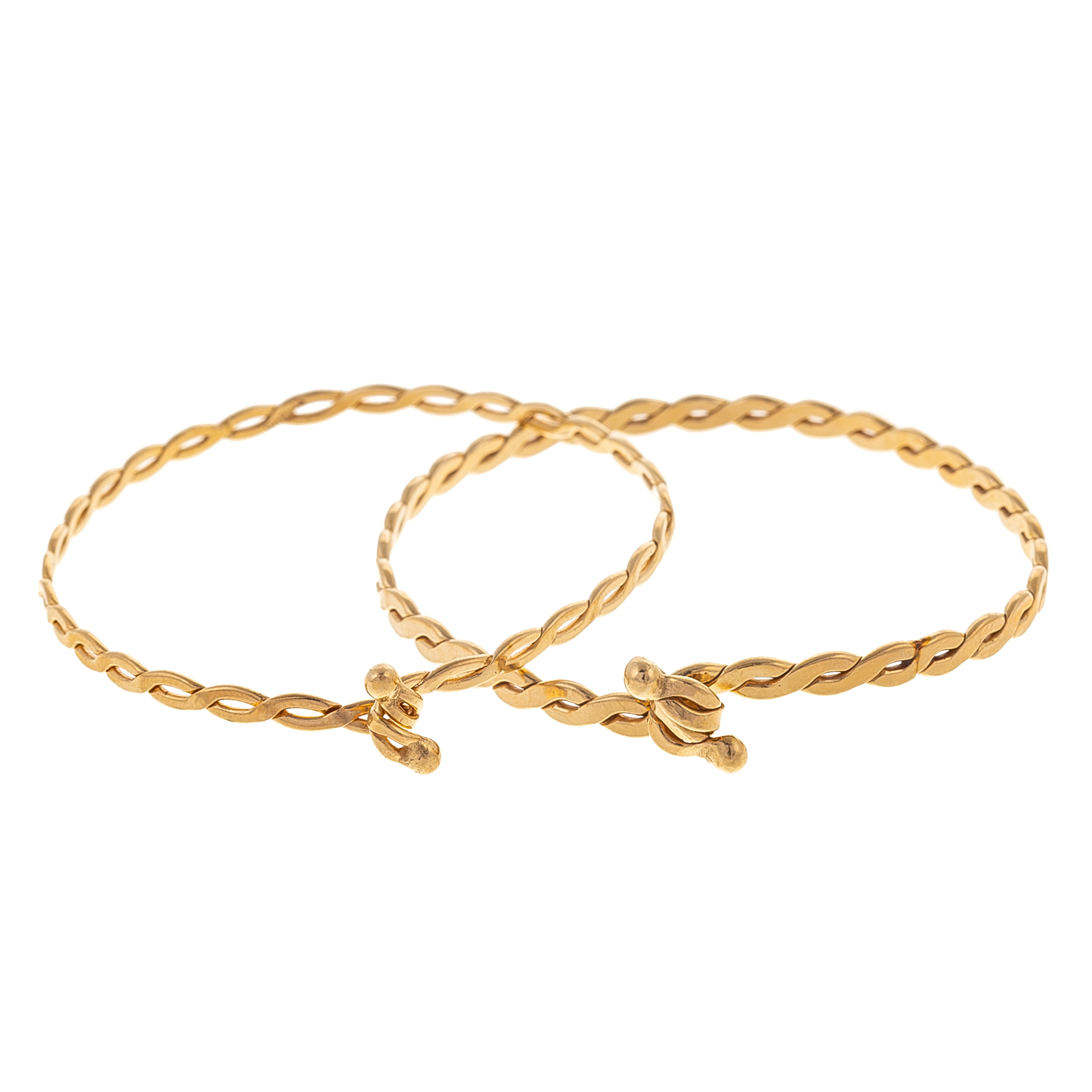 A PAIR OF MATCHING 14K YELLOW GOLD 334860