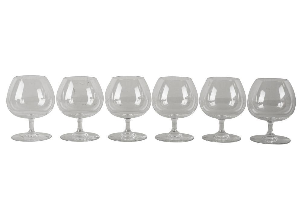 SET OF SIX BACCARAT BRANDY SNIFTERSeach