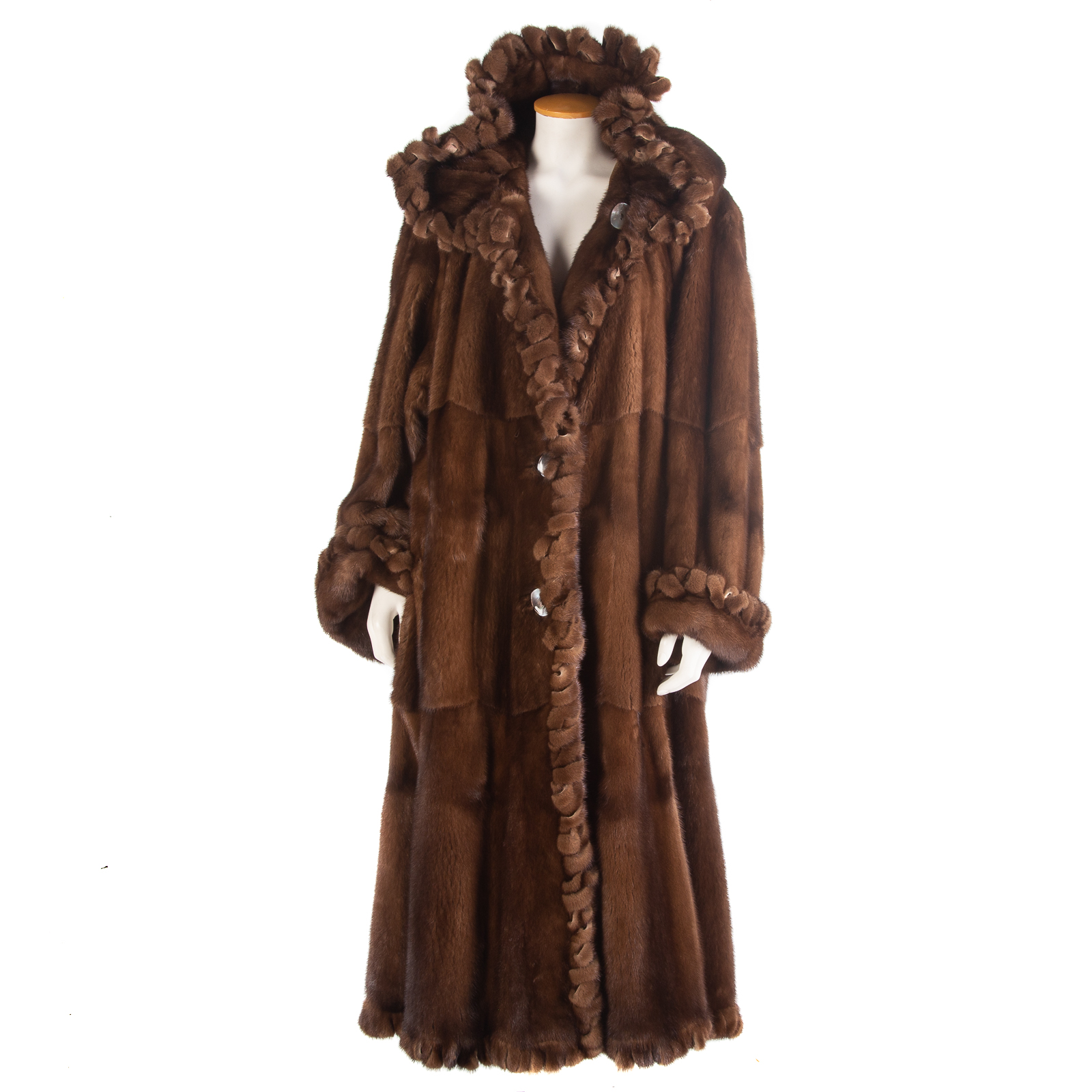 REVILLON FULL-LENGTH BROWN MINK