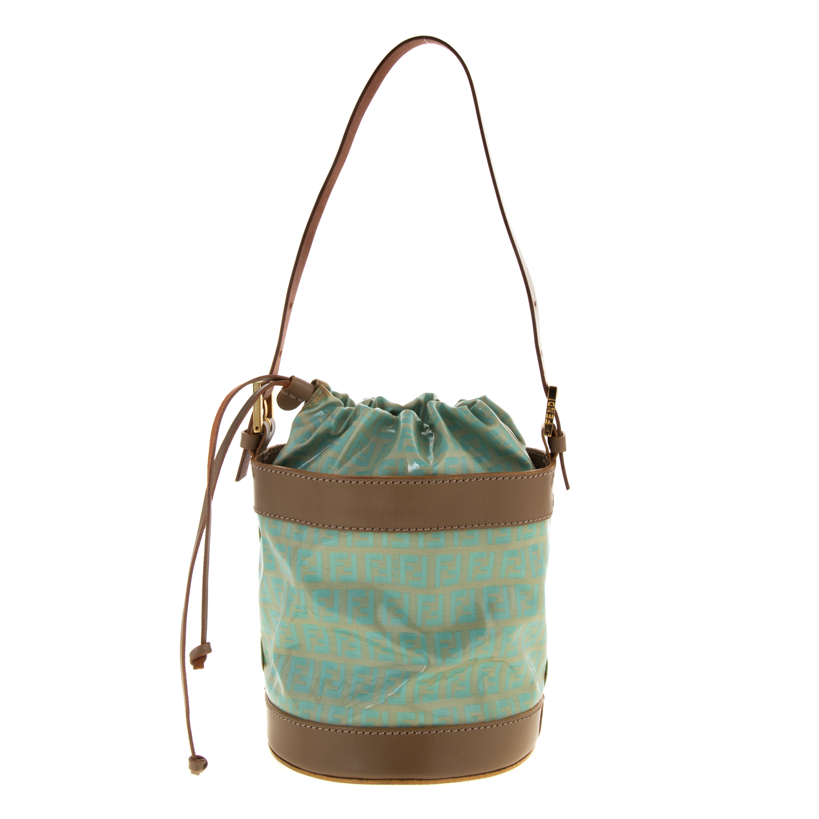 A FENDI DRAWSTRING BUCKET BAG A