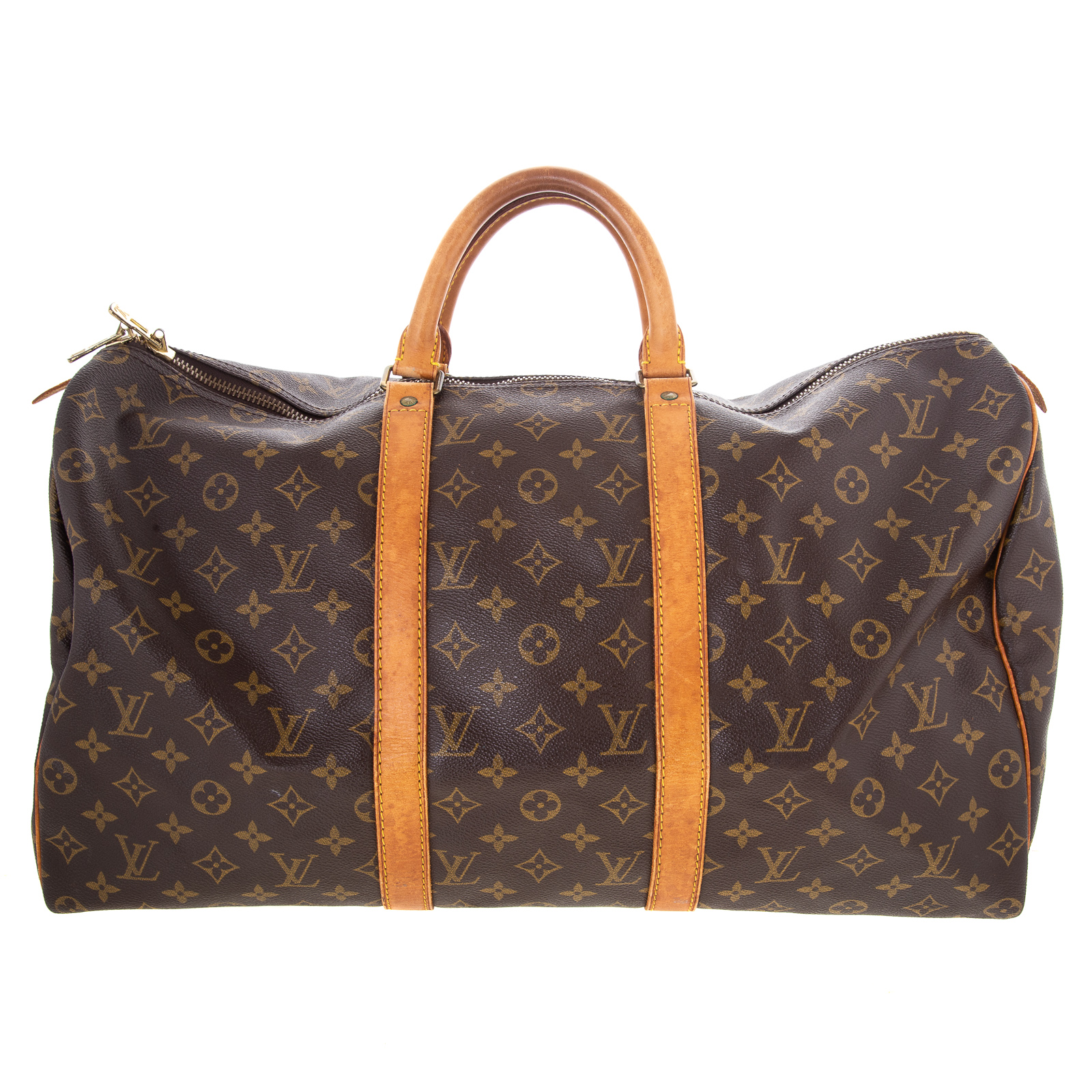 A LOUIS VUITTON KEEPALL 50 A brown