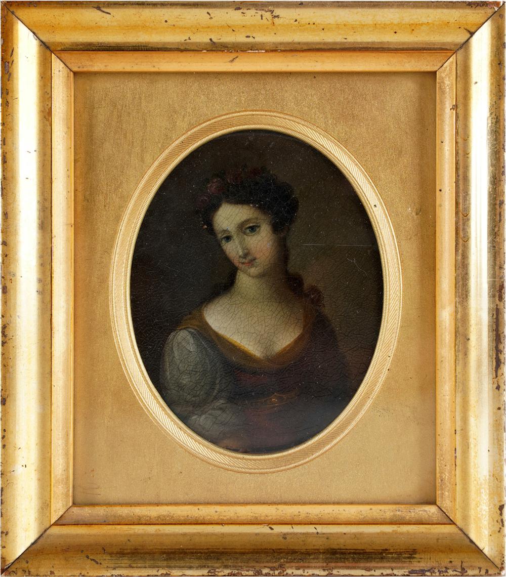 MINIATURE PORTRAIT OF A WOMANprobably