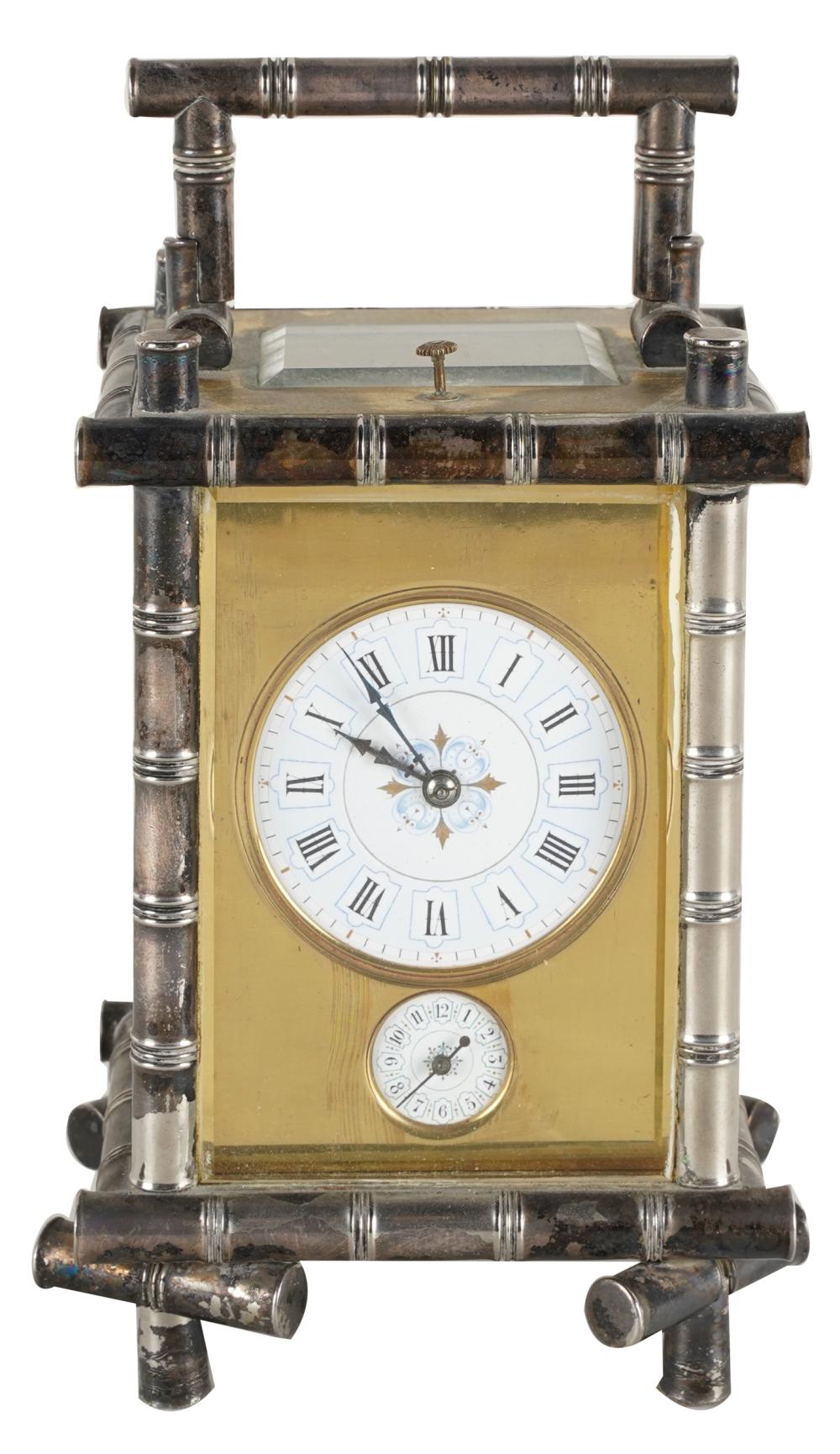 FRENCH AIGUILLES CARRIAGE CLOCK 3349bd