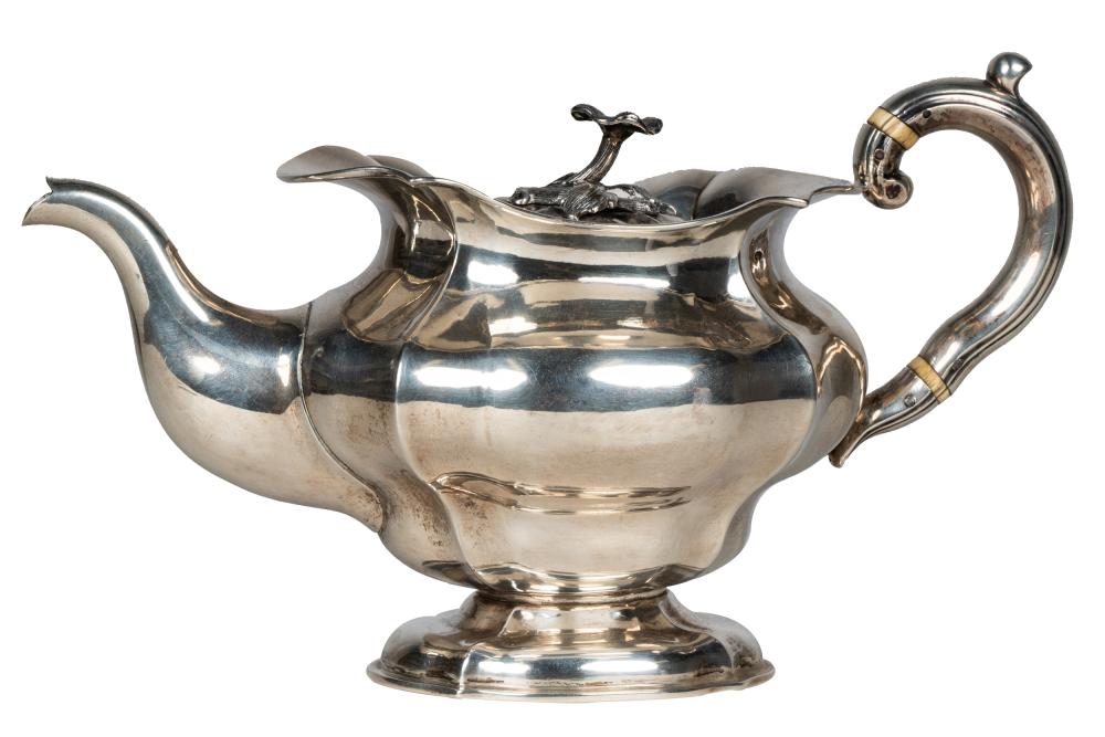 RUSSIAN 84 STANDARD SILVER TEAPOTmaker s 3349cd