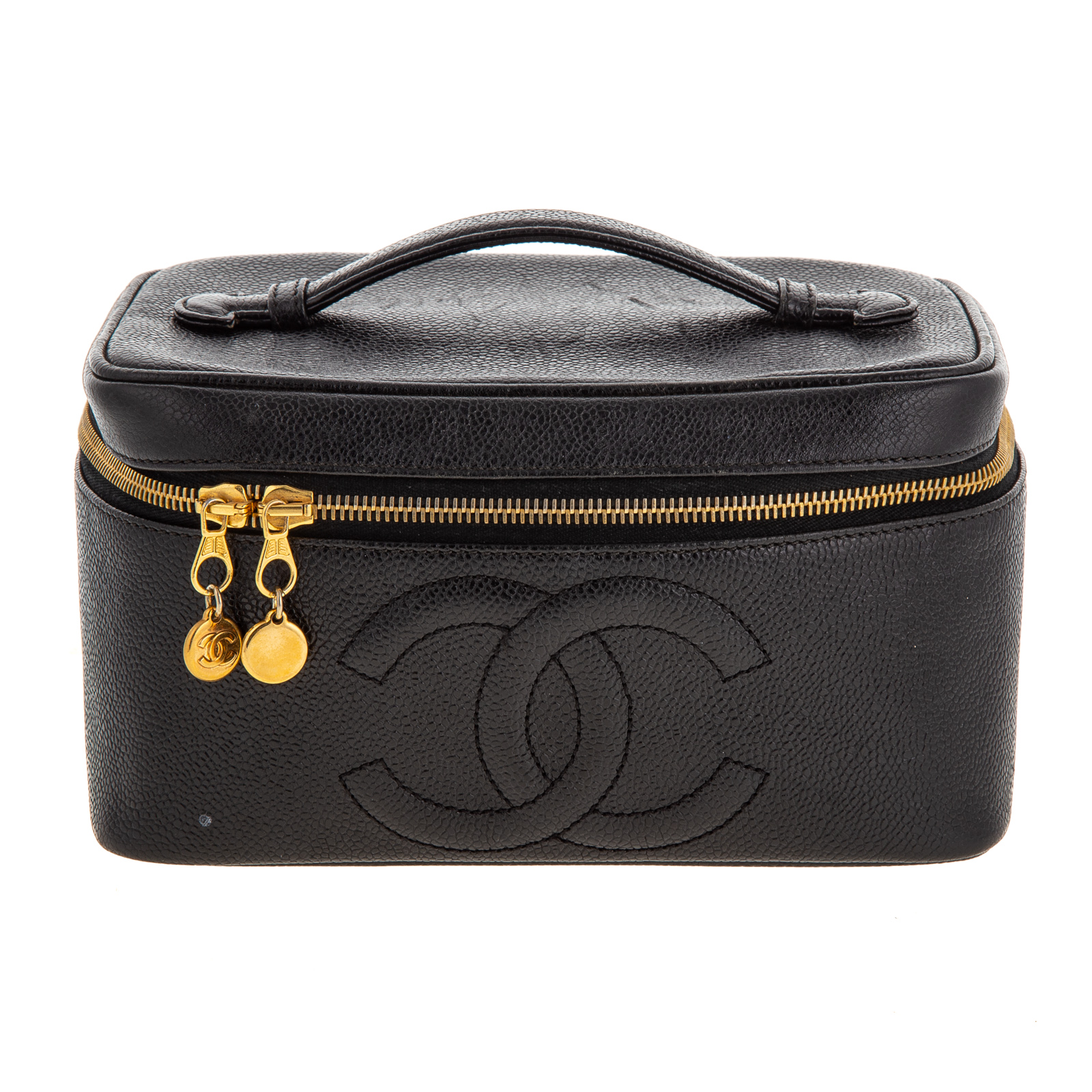 A CHANEL CC VANITY BAG A black 3349d8