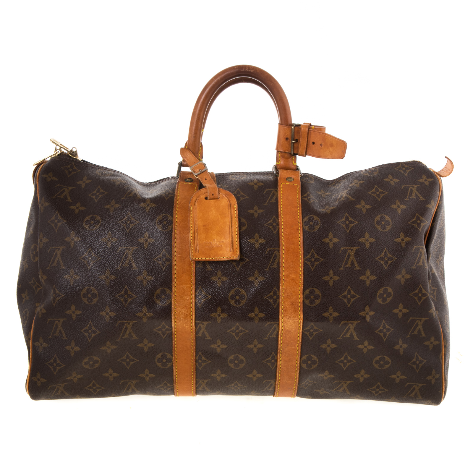 A LOUIS VUITTON KEEPALL 45 A brown