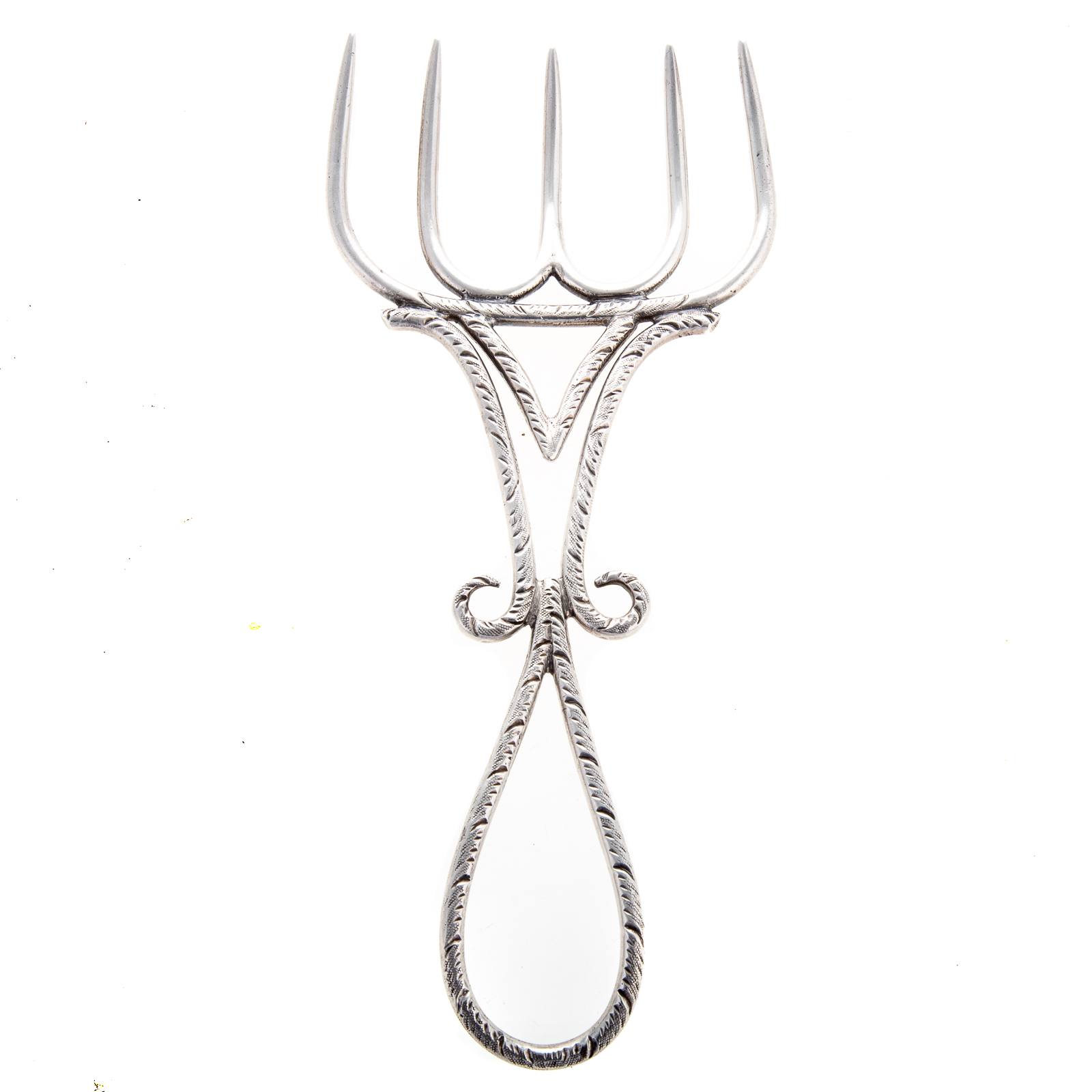 S KIRK & SON COIN SILVER TOAST FORK