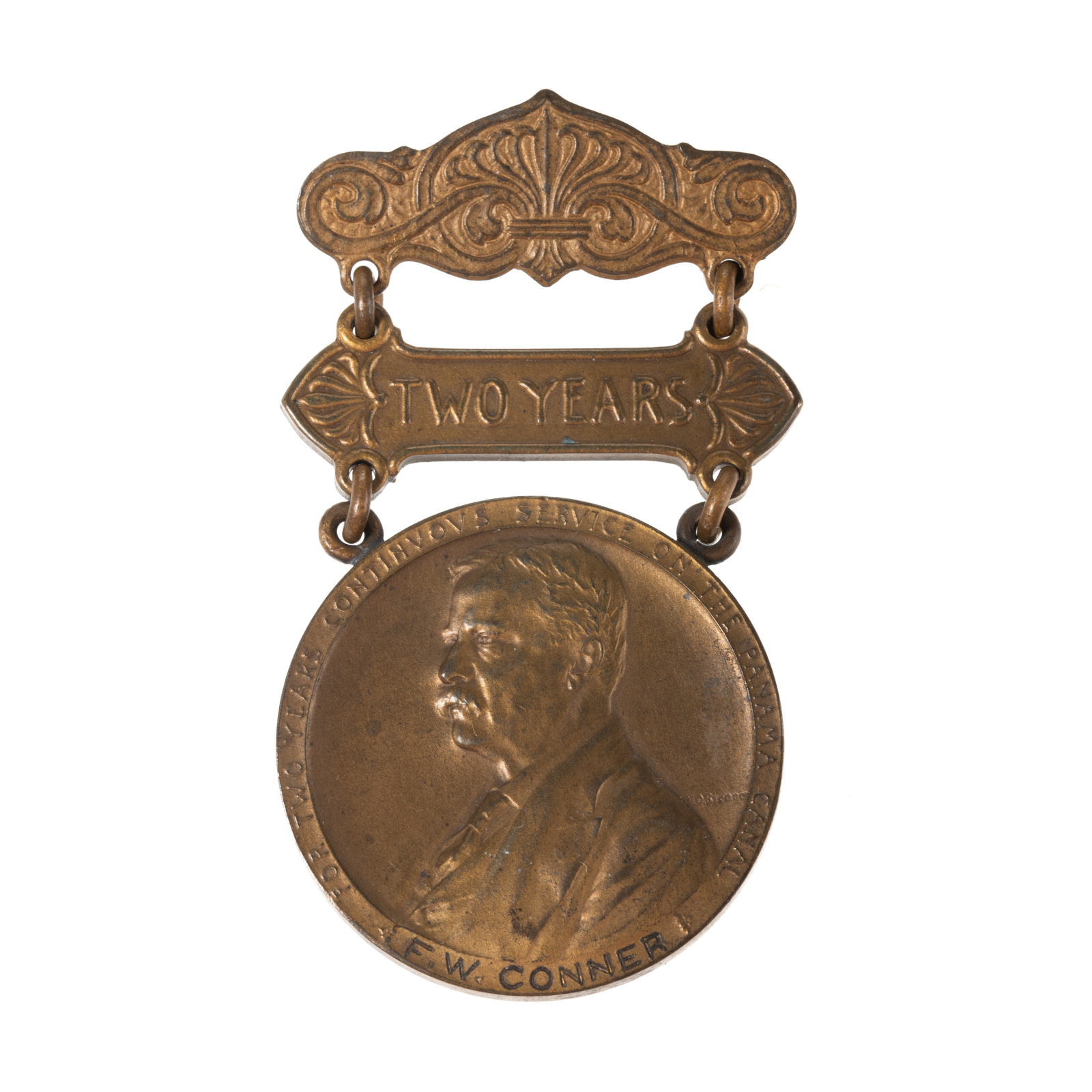 PANAMA CANAL SERVICE MEDAL 1908 1910 334a20