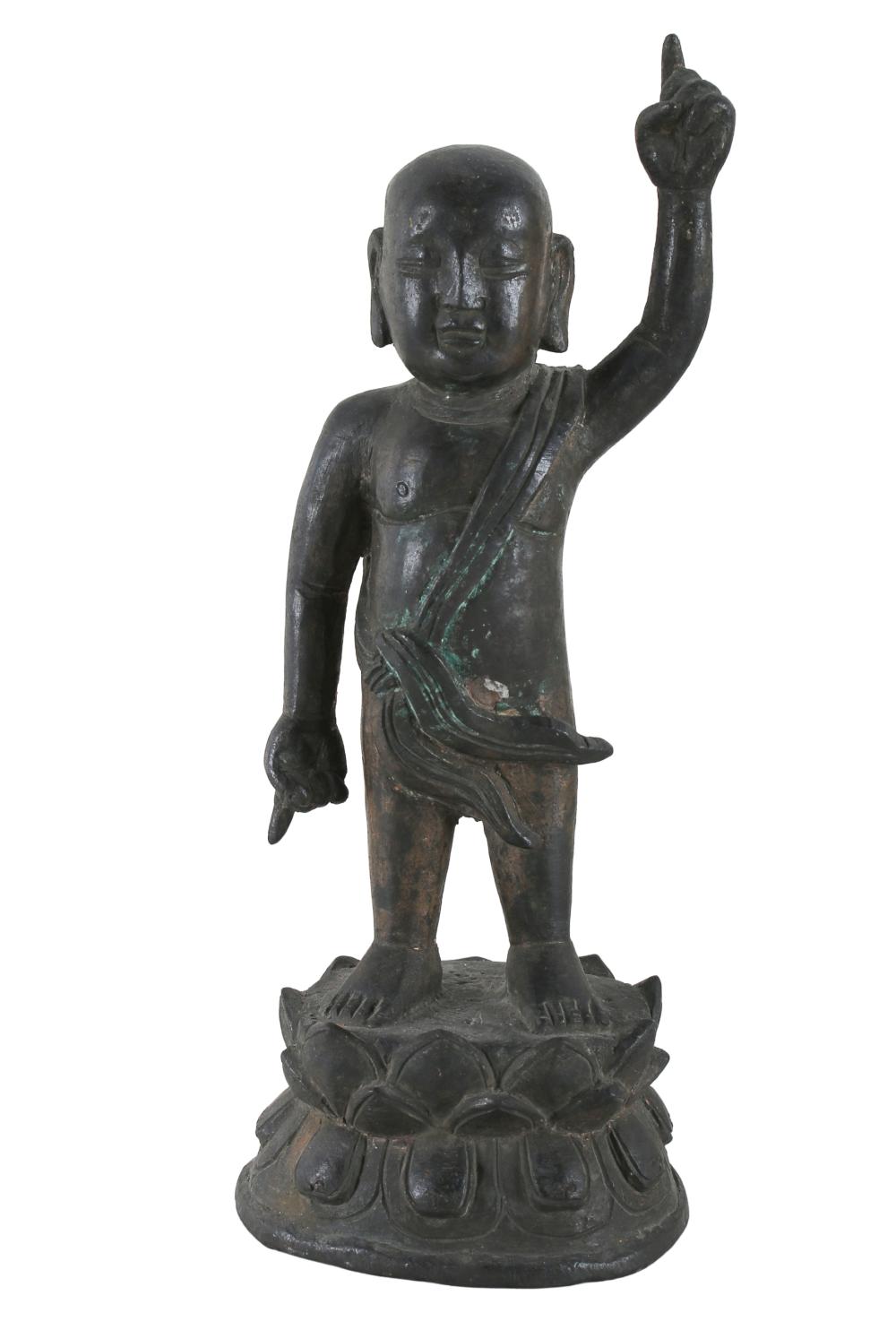 CHINESE METAL STANDING FIGURE OF 334b6d