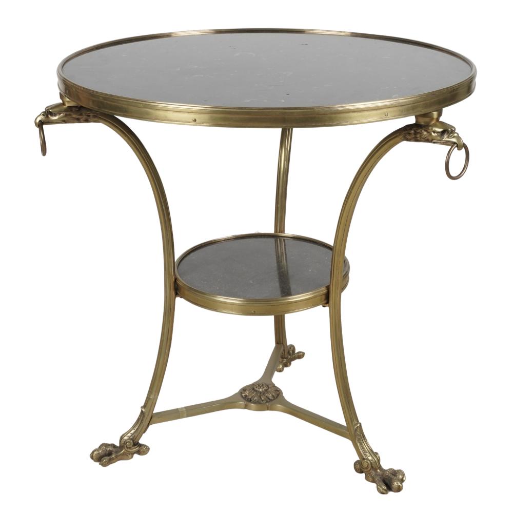 NEOCLASSIC GILT BRASS GUERIDONcontemporary;