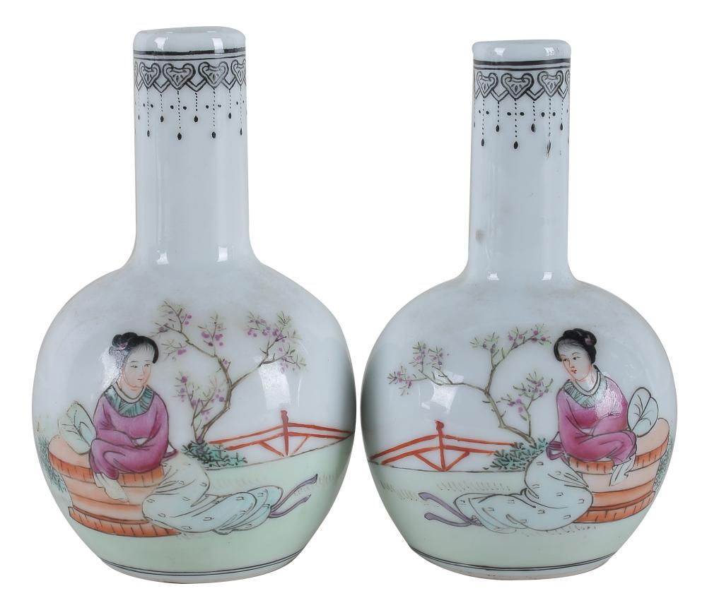 TWO CHINESE WHITE-GROUND PORCELAIN