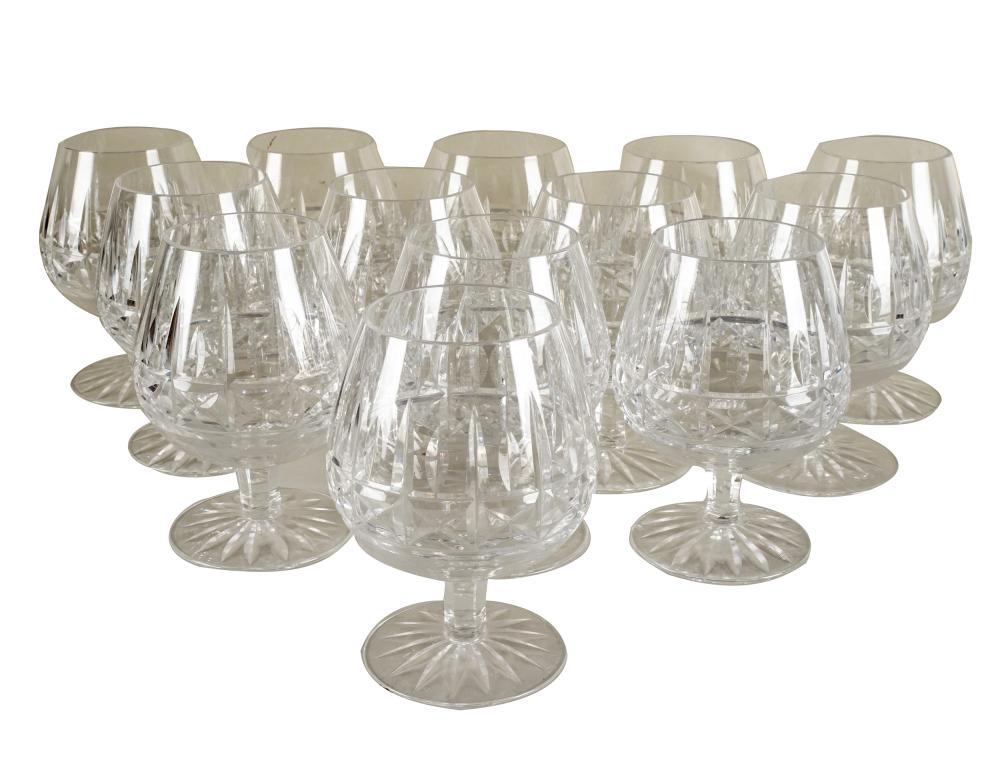 THIRTEEN WATERFORD CRYSTAL BRANDY 334c2c