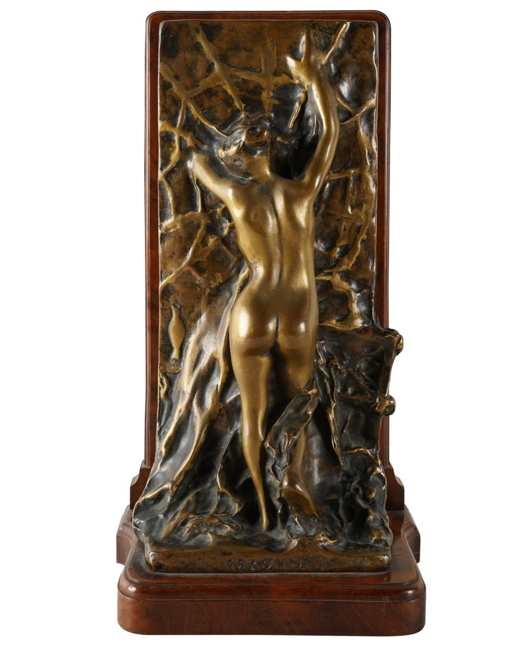 RAYMOND SUDRE ARACHNE BRONZE BOOKENDsigned 334c29