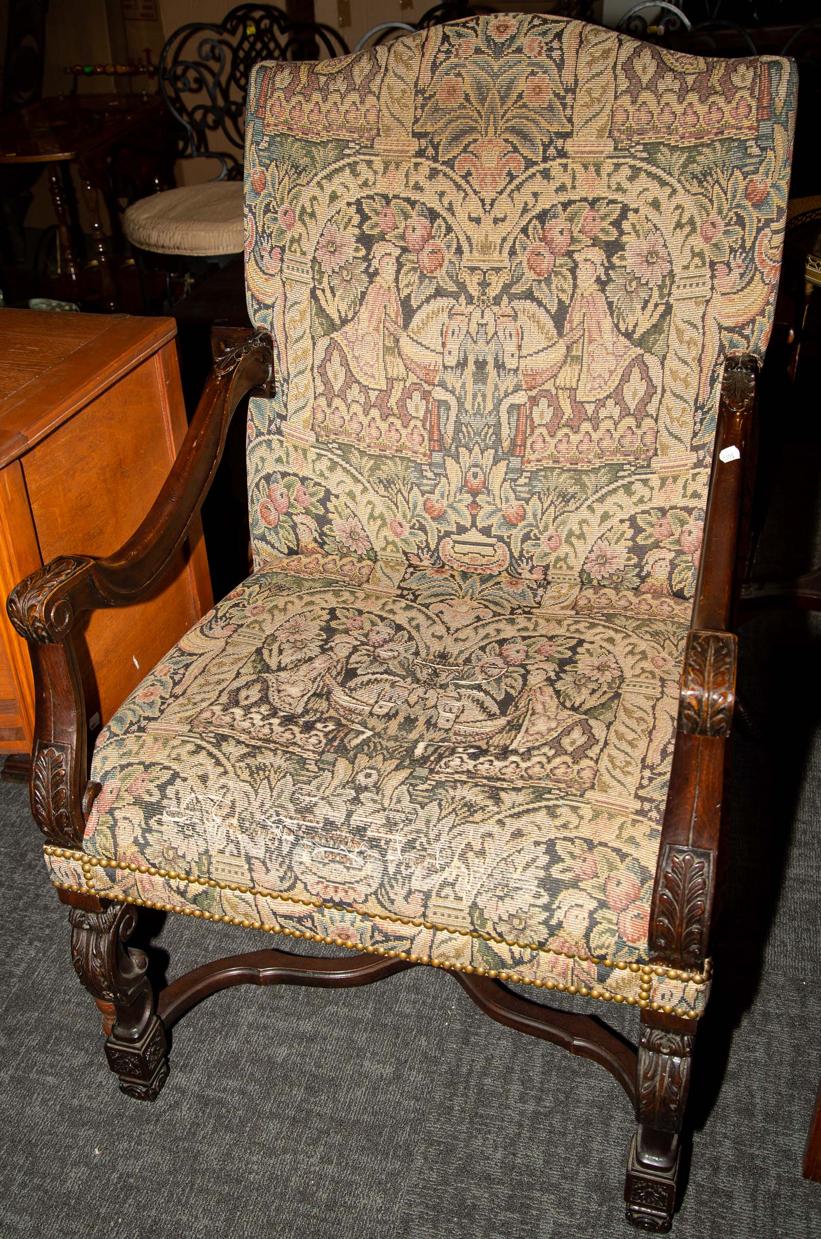 LOUIS XIV STYLE ARM CHAIR Early