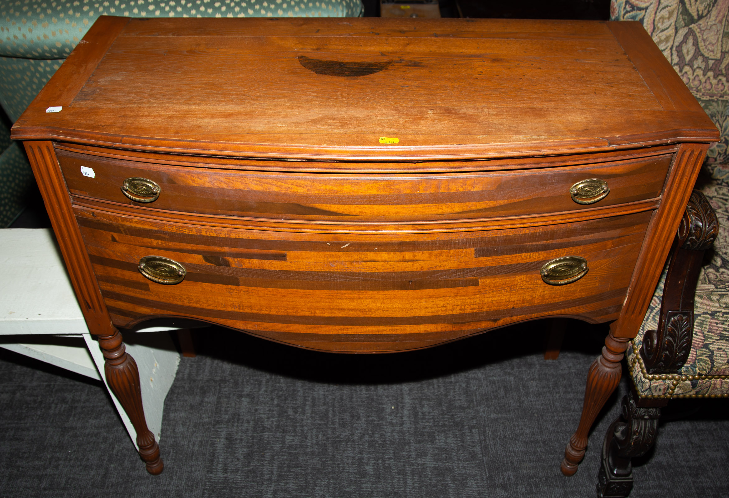 SHERATON STYLE MAHOGANY SECRETARY