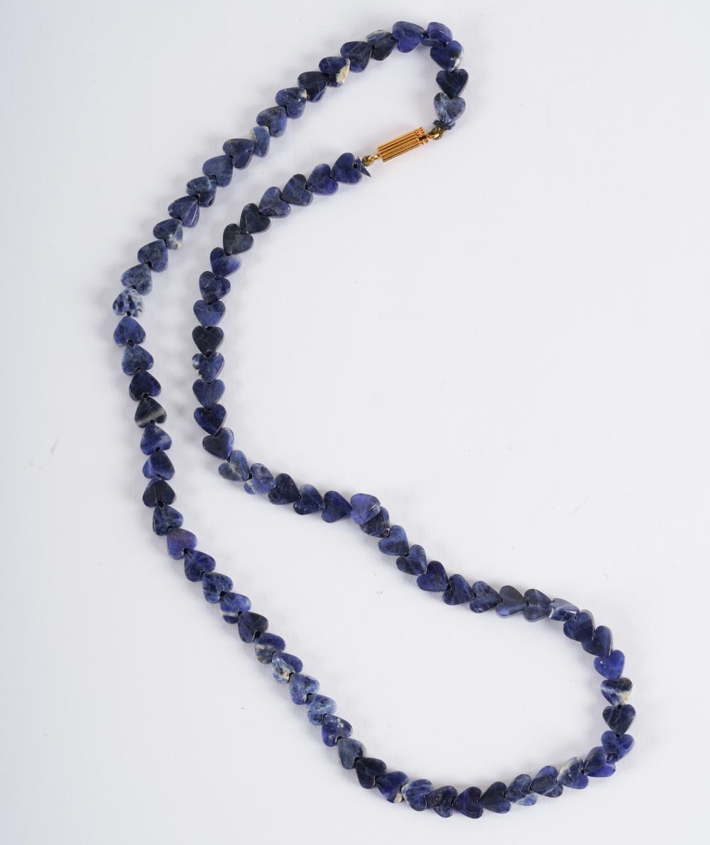 FRENCH 18 KARAT YELLOW GOLD SODALITE 334ca7