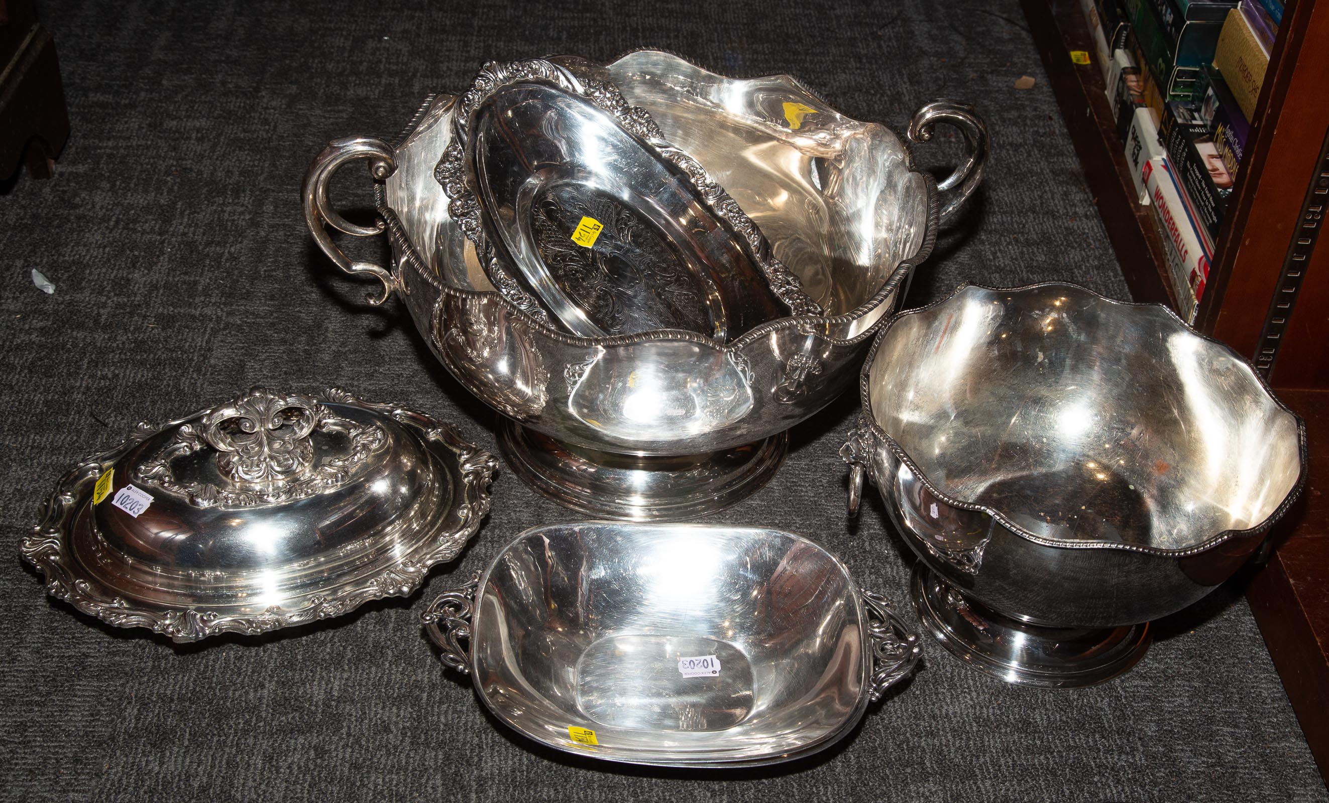 SELECTION OF SILVER-PLATED WARE