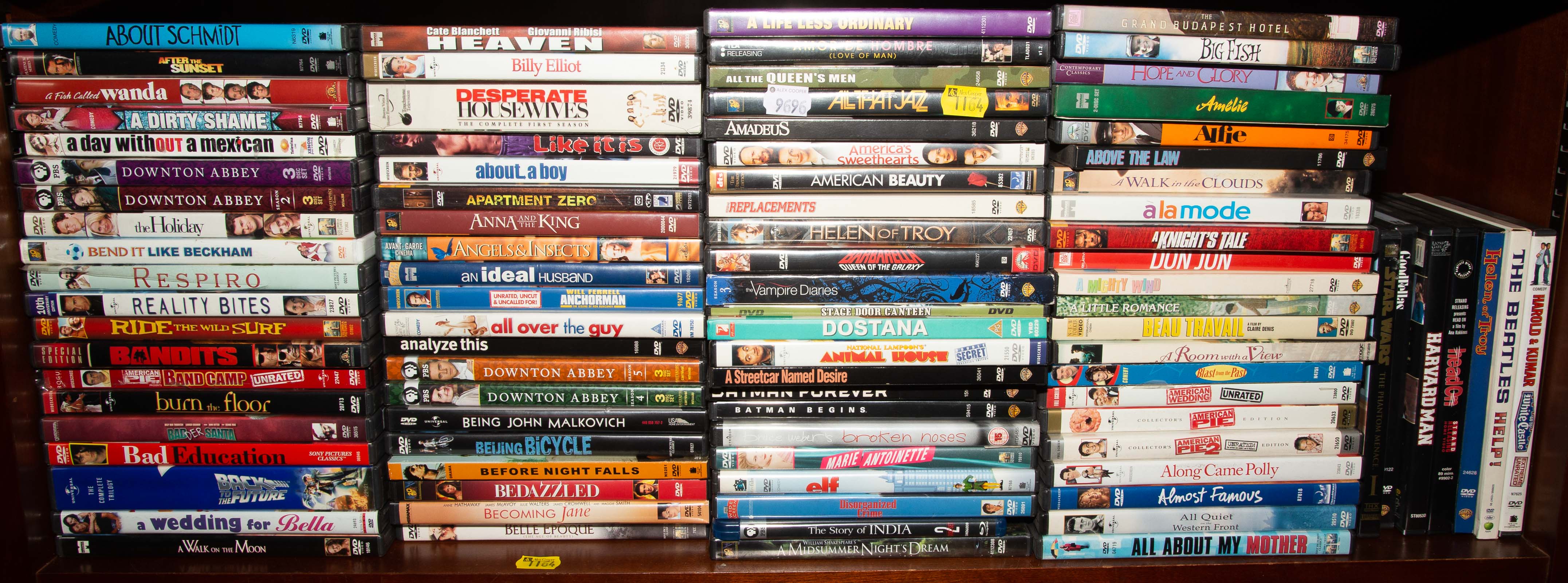 A SELECTION OF DVDS & TV SERIES