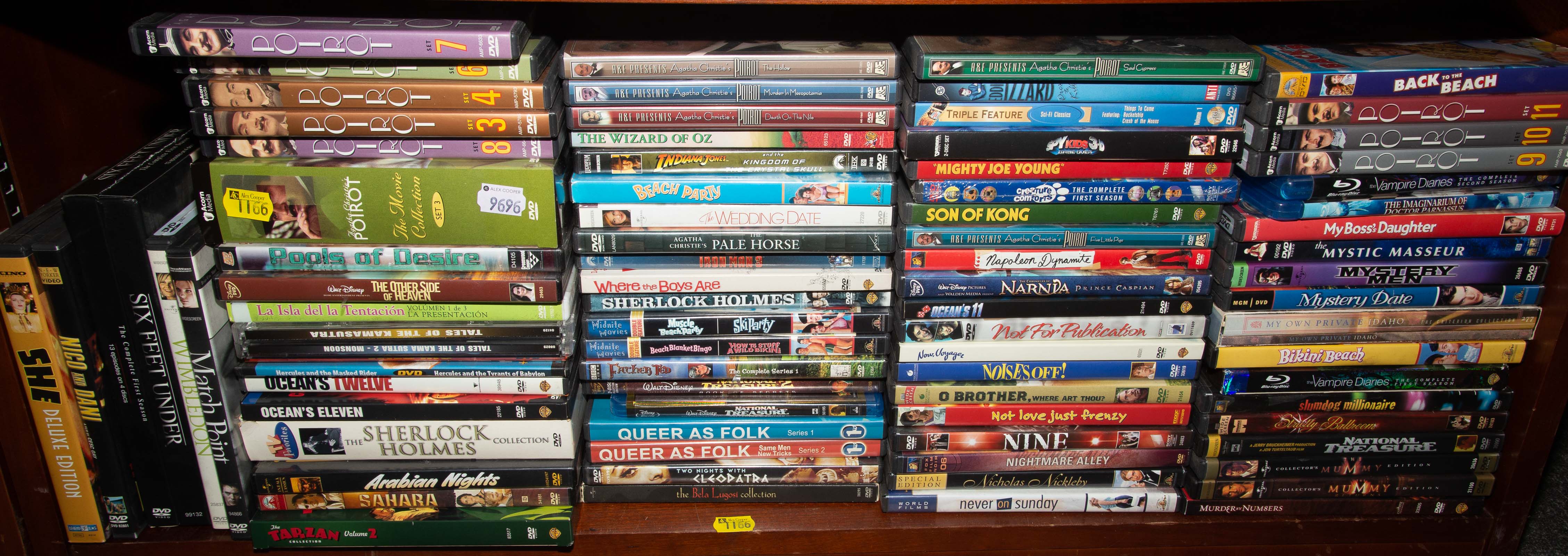 A COLLECTION OF DVDS & TV SERIES DVDS